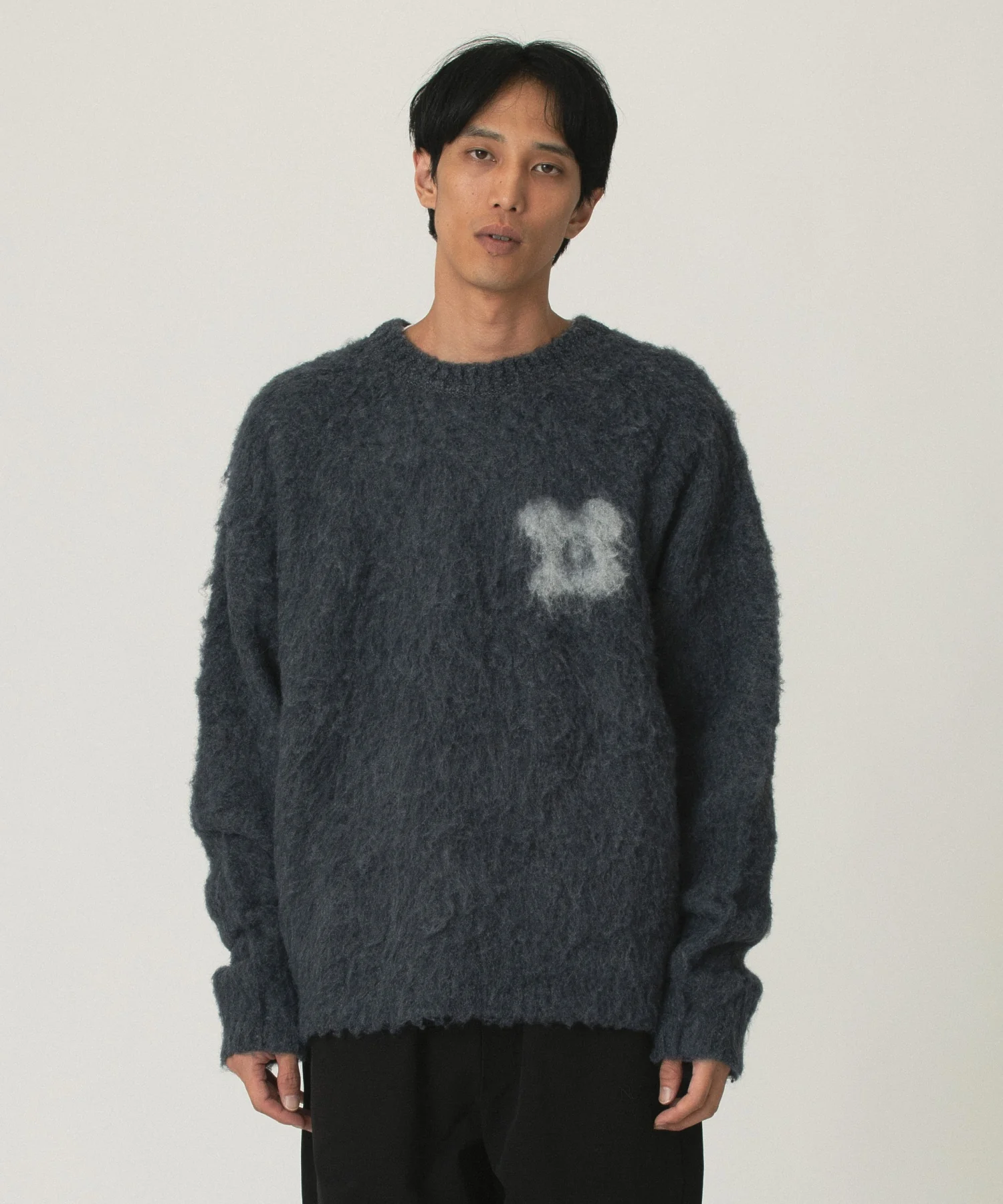 SOULLAND/ソウルランド/FRANK crewneck brushed boucle sweater 52050-1369 - Image 3