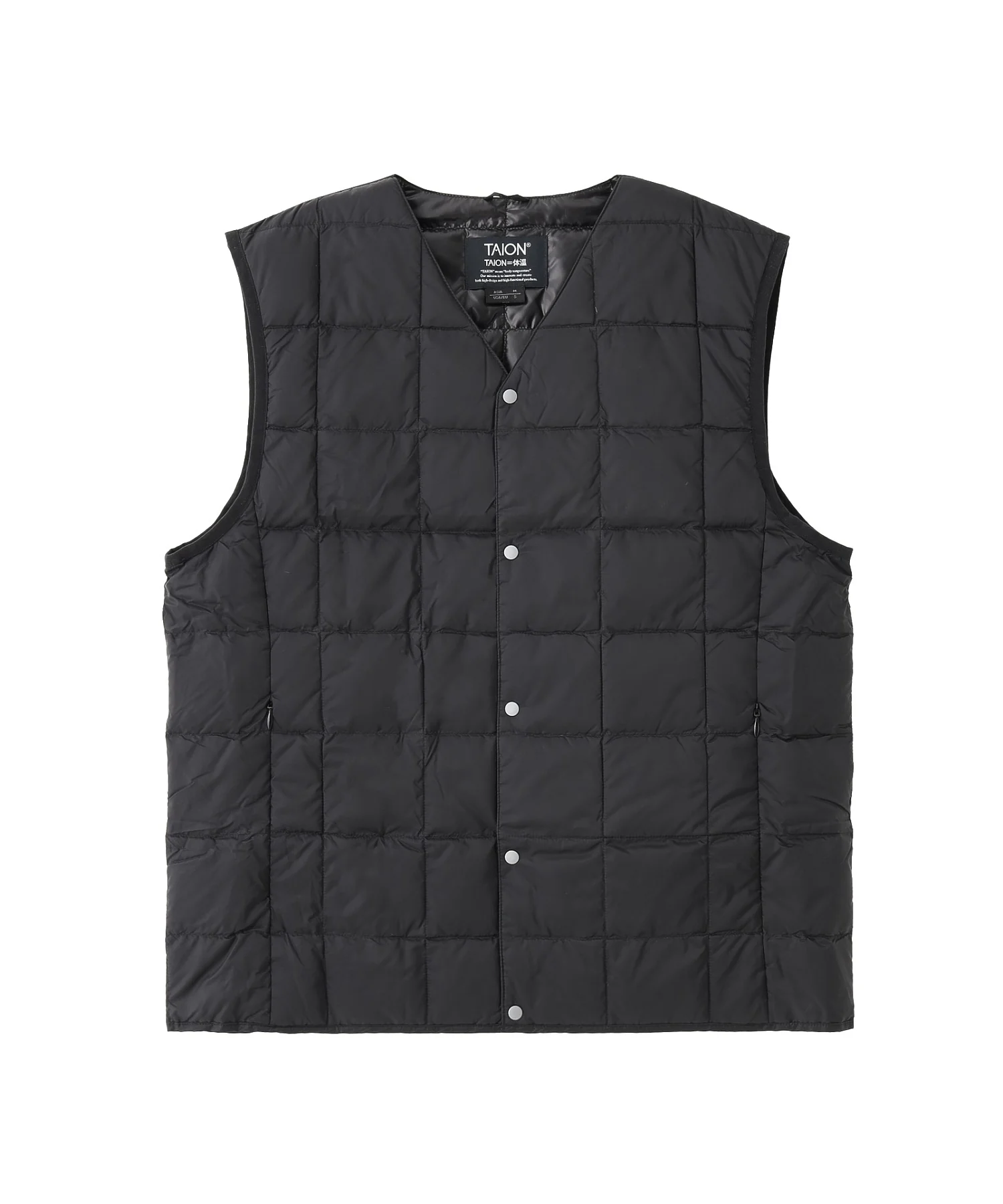 TAION/タイオン/V NECK BUTTON DOWN VEST TAION-001 - Image 5