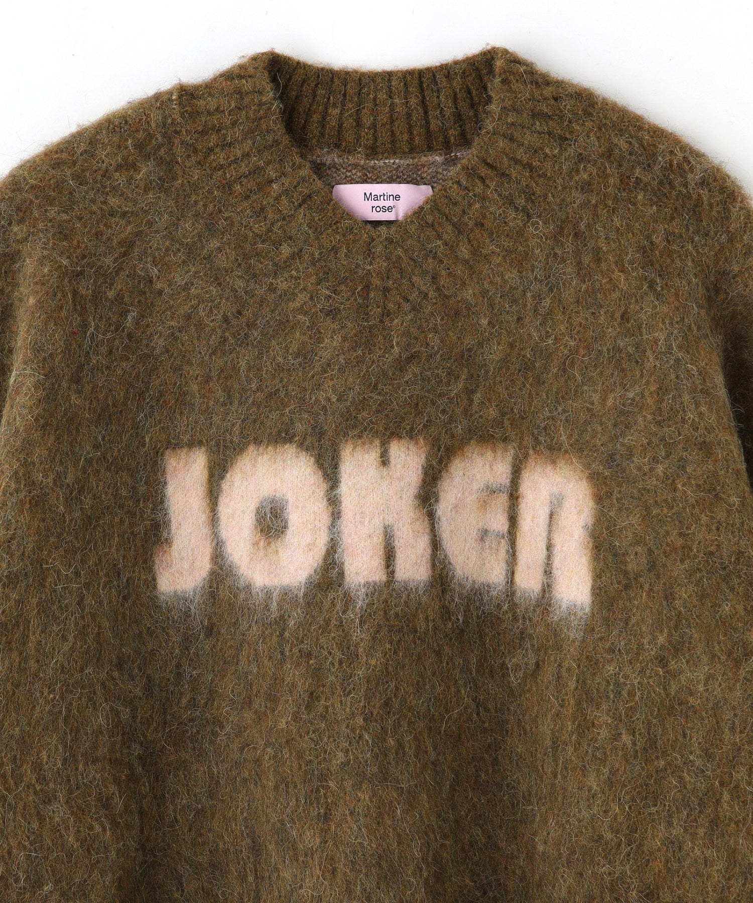 MARTINE ROSE/マーティン ローズ/BRUSHED MOHAIR V-NECK JUMPER 948YA0 - Image 4