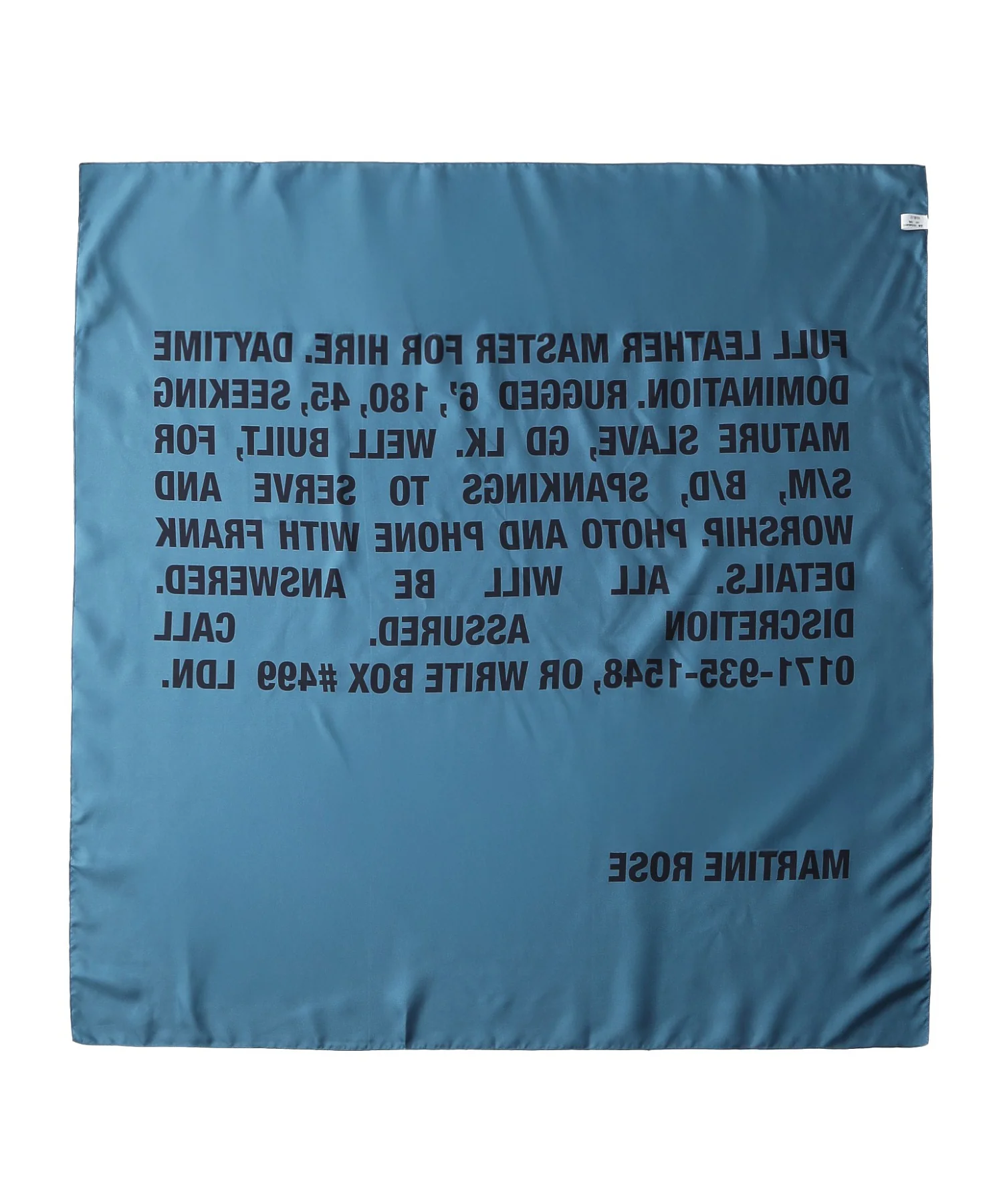 MARTINE ROSE/マーティン ローズ/CLASSIFIED SCARF 1230WF08 - Image 4