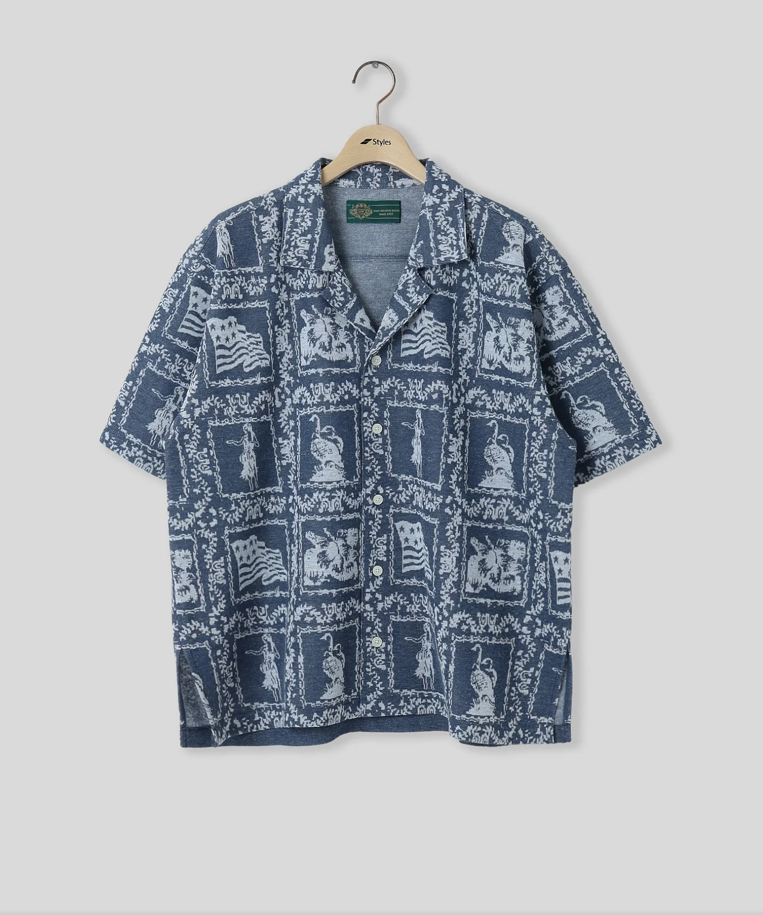 gimcontext/ジム コンテキスト/Aloha Open Collar Knit Shirt 26105310 - Image 3