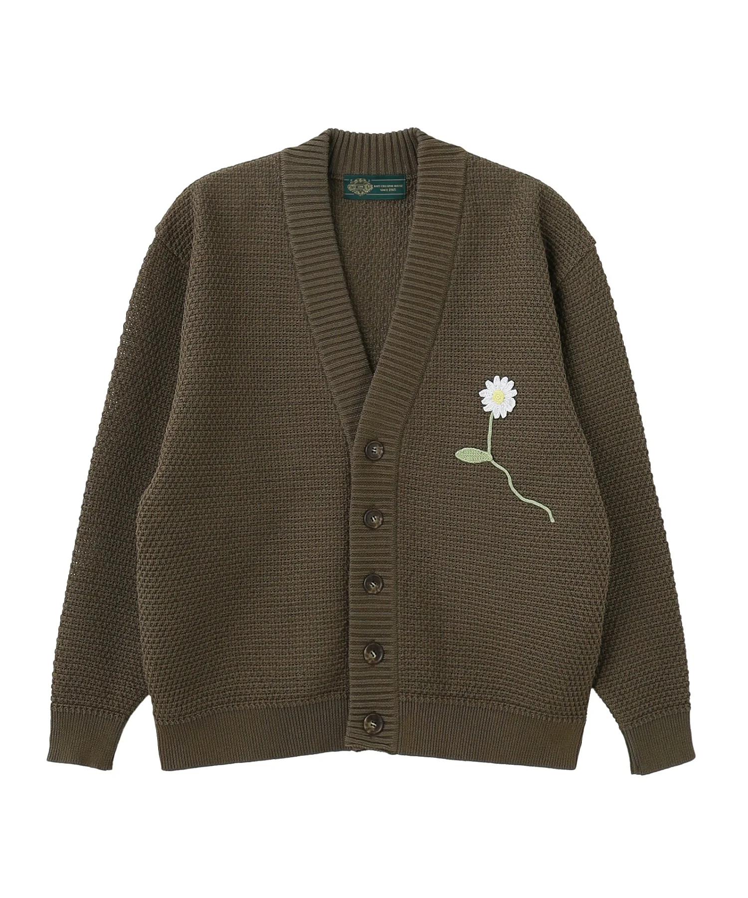 gimcontext/ジム コンテキスト/Basket Stitch Flower Cardigan 26105220