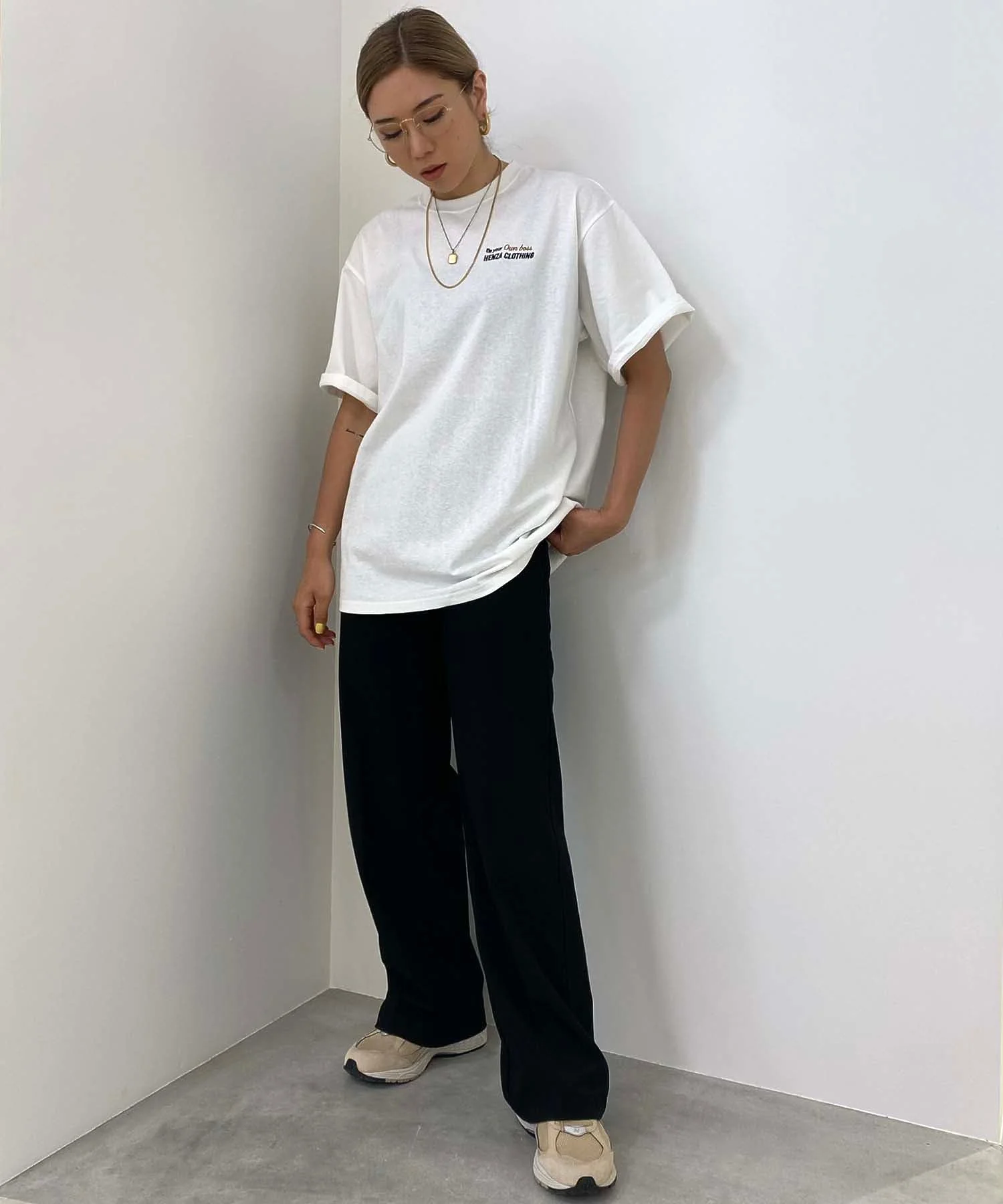 HENZ X STYLES /ヘンザ X スタイルス/Embroidery T-shirt BD0003 - Image 34