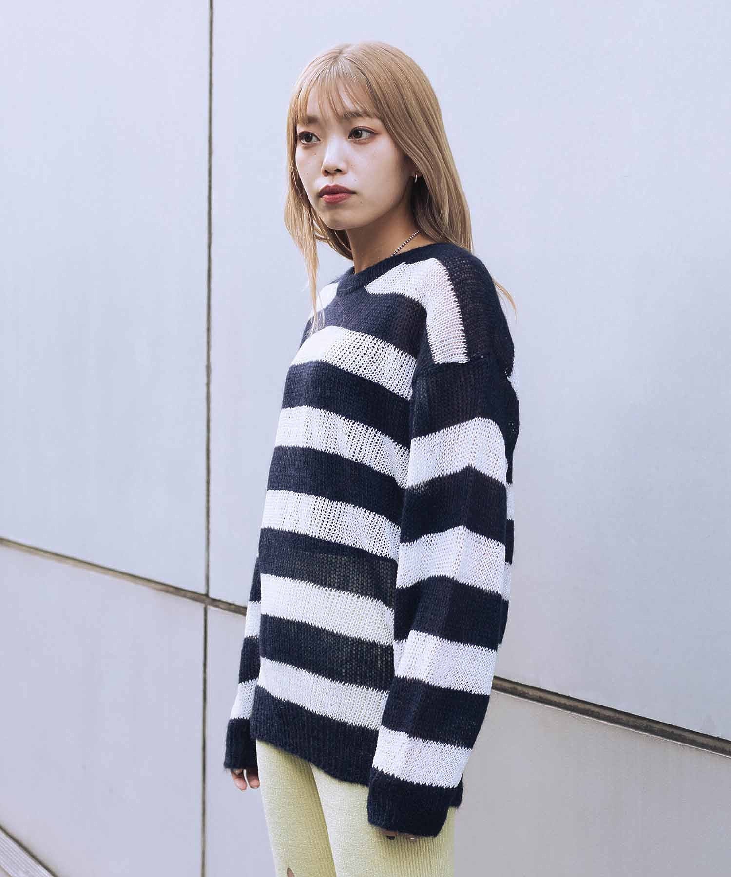 TheOpen Product/ザオープンプロダクト/ MOHAIR STRIPE SWEATER GTO221KT003 - Image 8