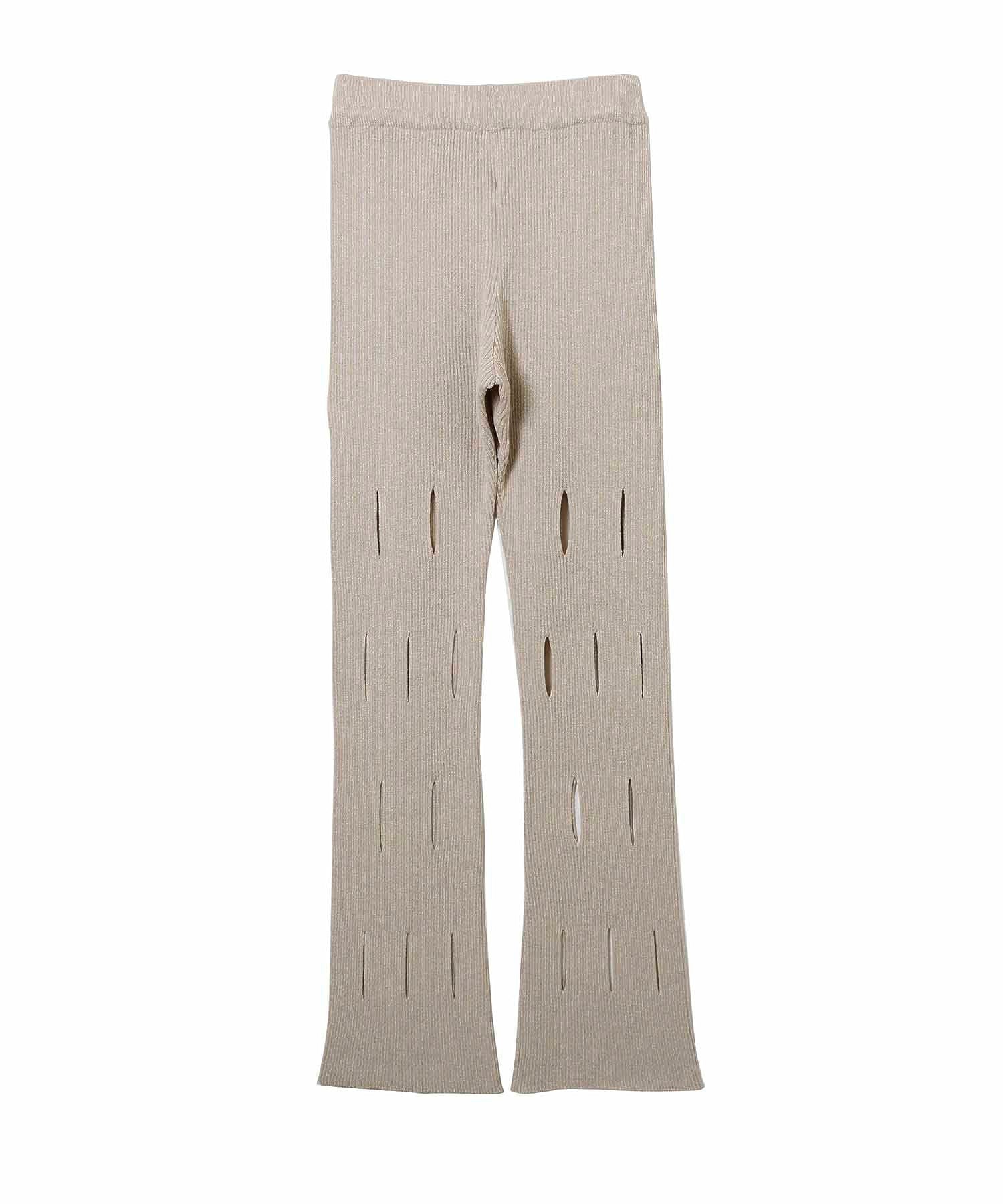 THE OPEN PRODUCT /ザオープンプロダクト/ CUT-OUT KNIT PANTS GTO221KT012 - Image 25