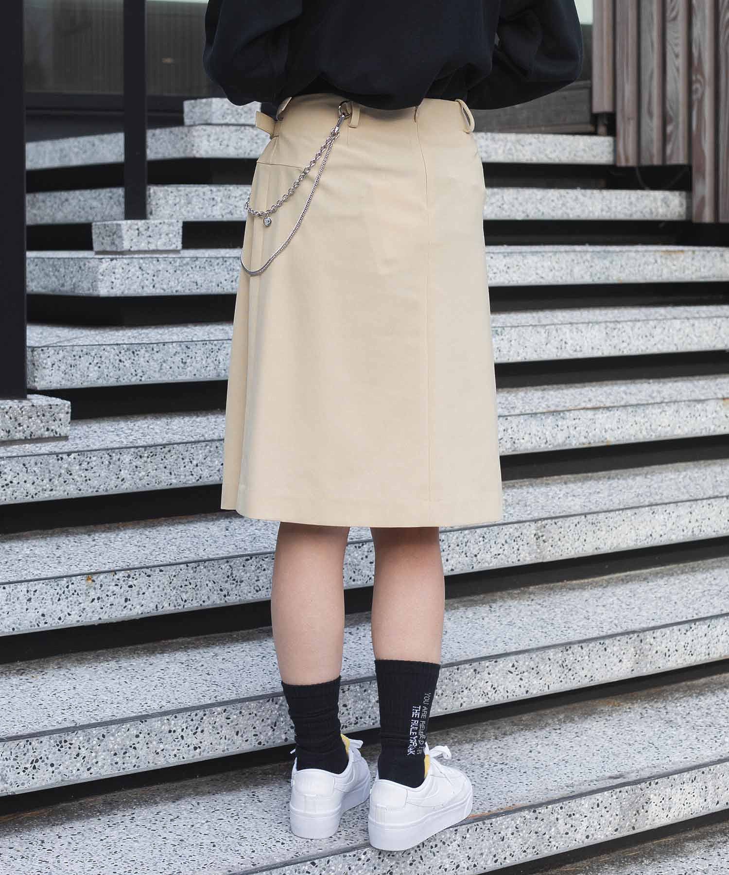 THE OPEN PRODUCT/ザオープンプロダクト/ DETACHABLE CHAIN WRAP SKIRT GTO221SK001 - Image 11