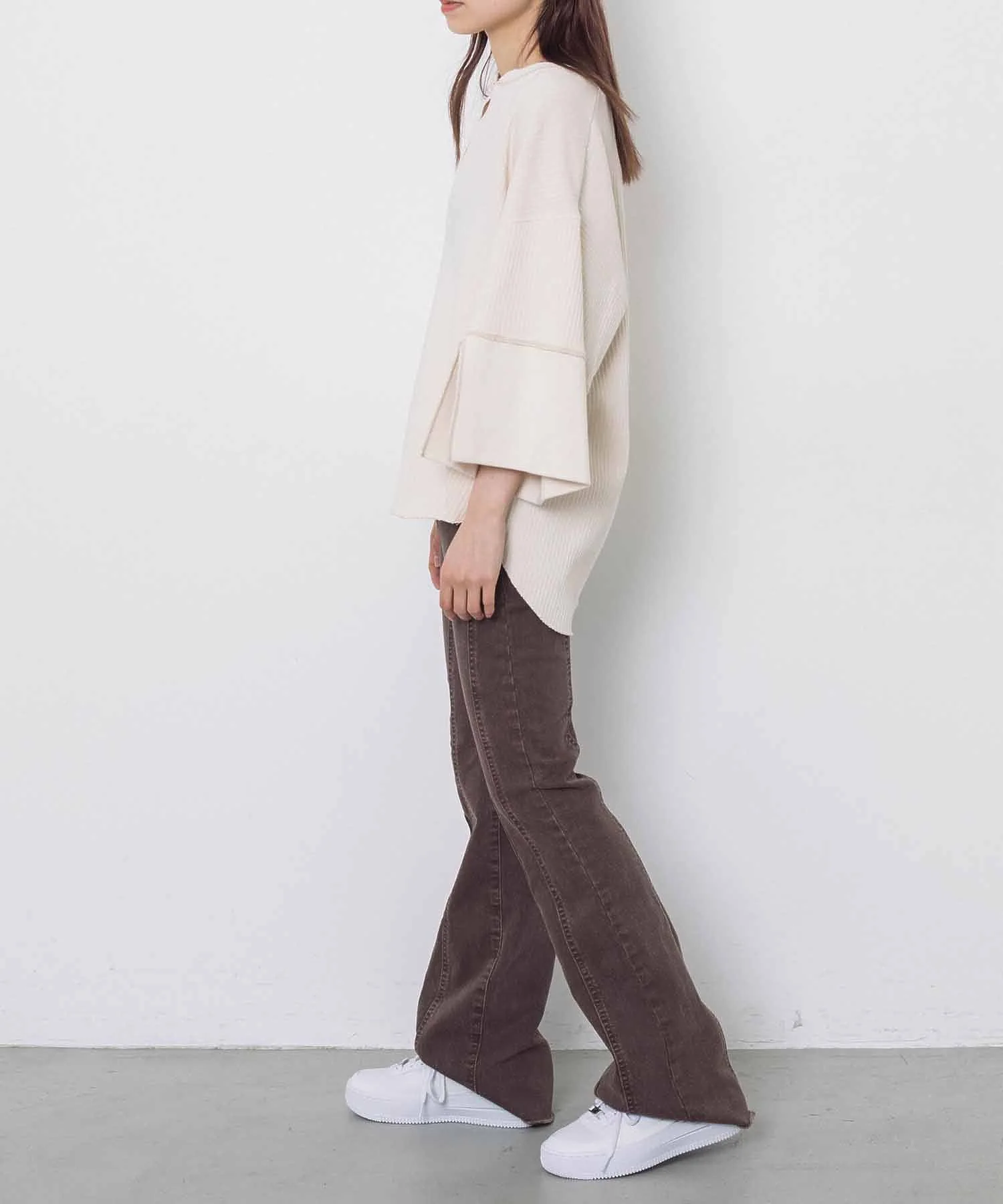 CLANE /クラネ/ COLOR STITCH HEAVY RIB TOPS 12105-1152 - Image 8