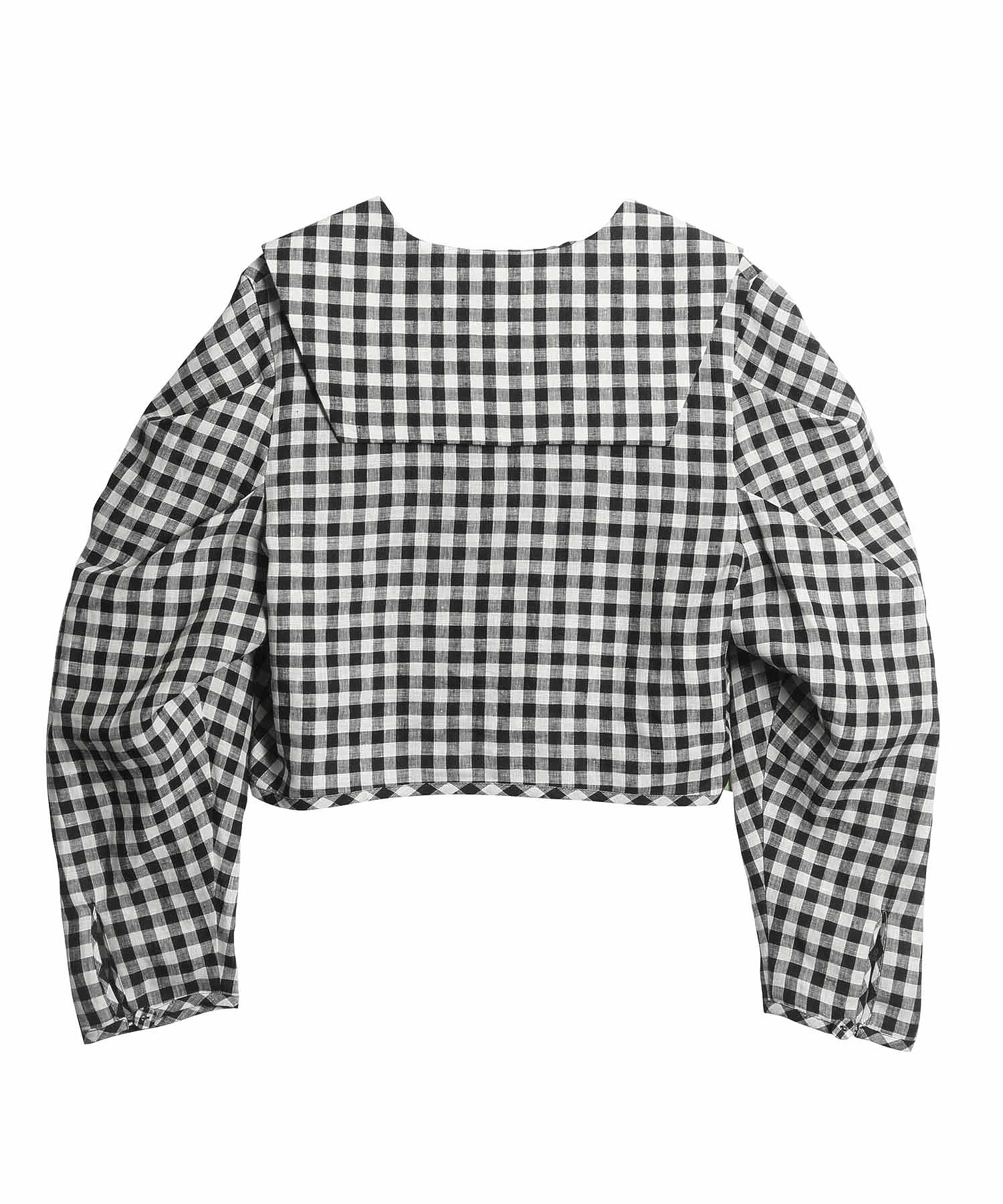 HOLIDAY /ホリデイ/ GINGAHAM CHECK LINEN SAILOR SHIRT - Image 11