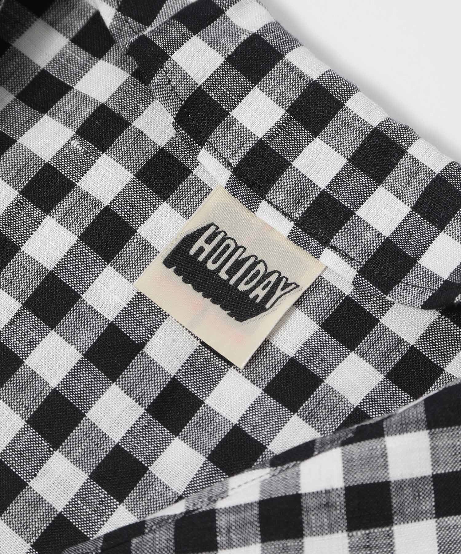 HOLIDAY /ホリデイ/ GINGAHAM CHECK LINEN SAILOR SHIRT - Image 14