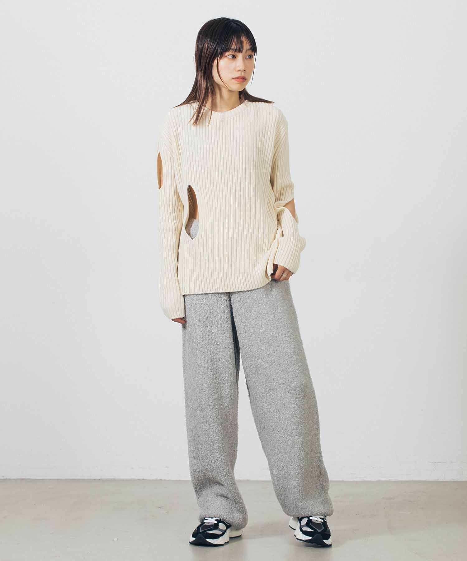 TheOpen Product/ザオープンプロダクト/ ASYMMETRIC CUT OUT KNIT PULLOVER/GTO223KT007 - Image 19