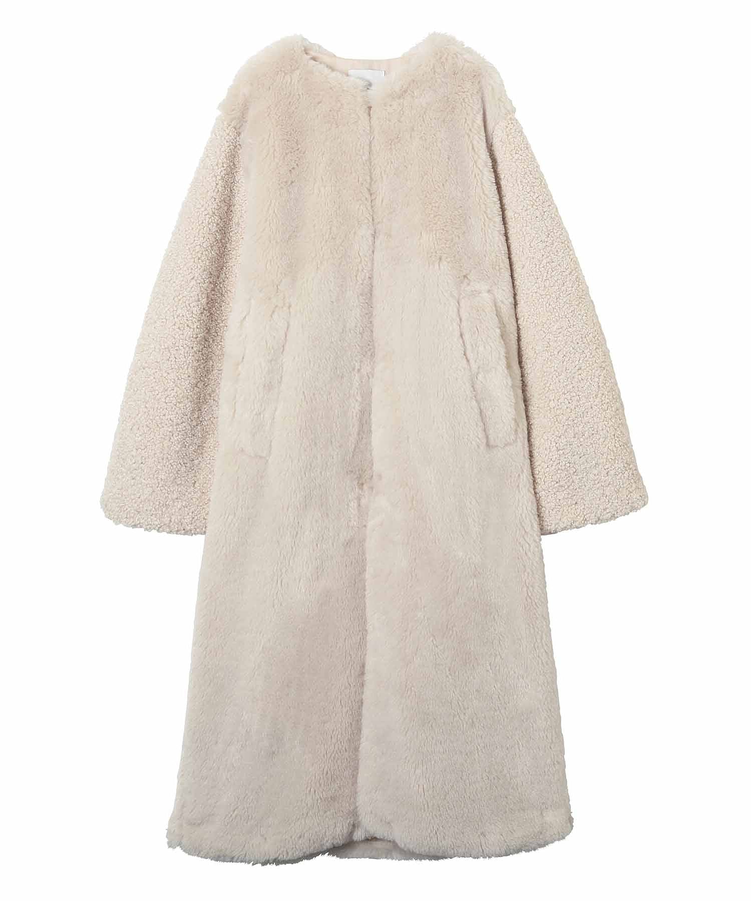 CLANE /クラネ/ MIX FUR COCOON COAT 13101-0062