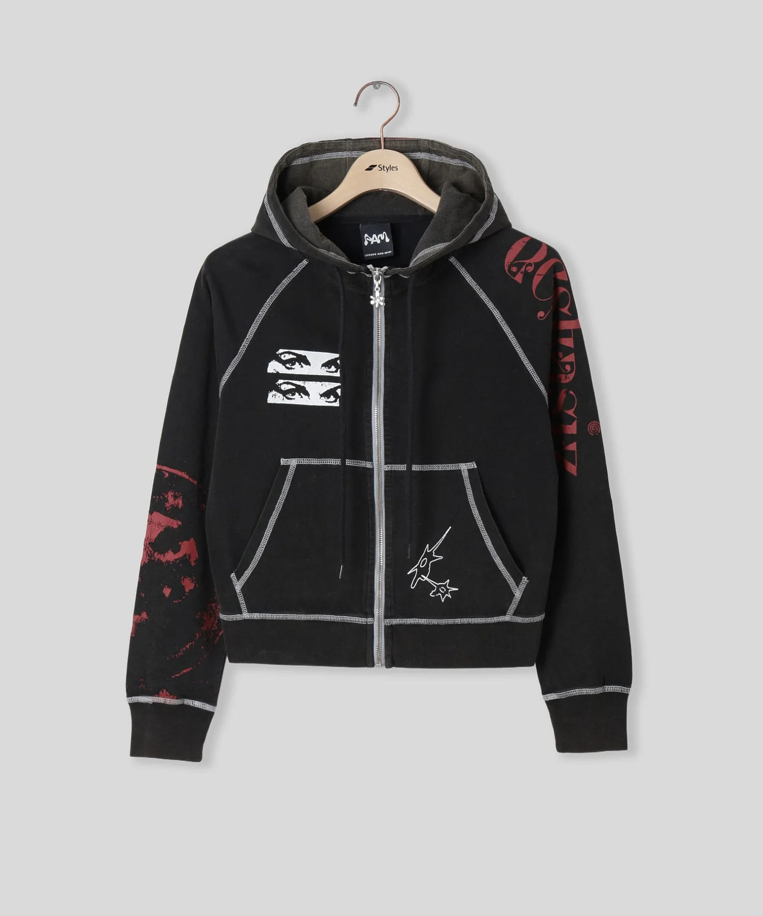 PERKS AND MINI/パークスアンドミニ/W CELESTIAL EQUATOR HOOD ZIP THRU SWT 4629 - Image 11