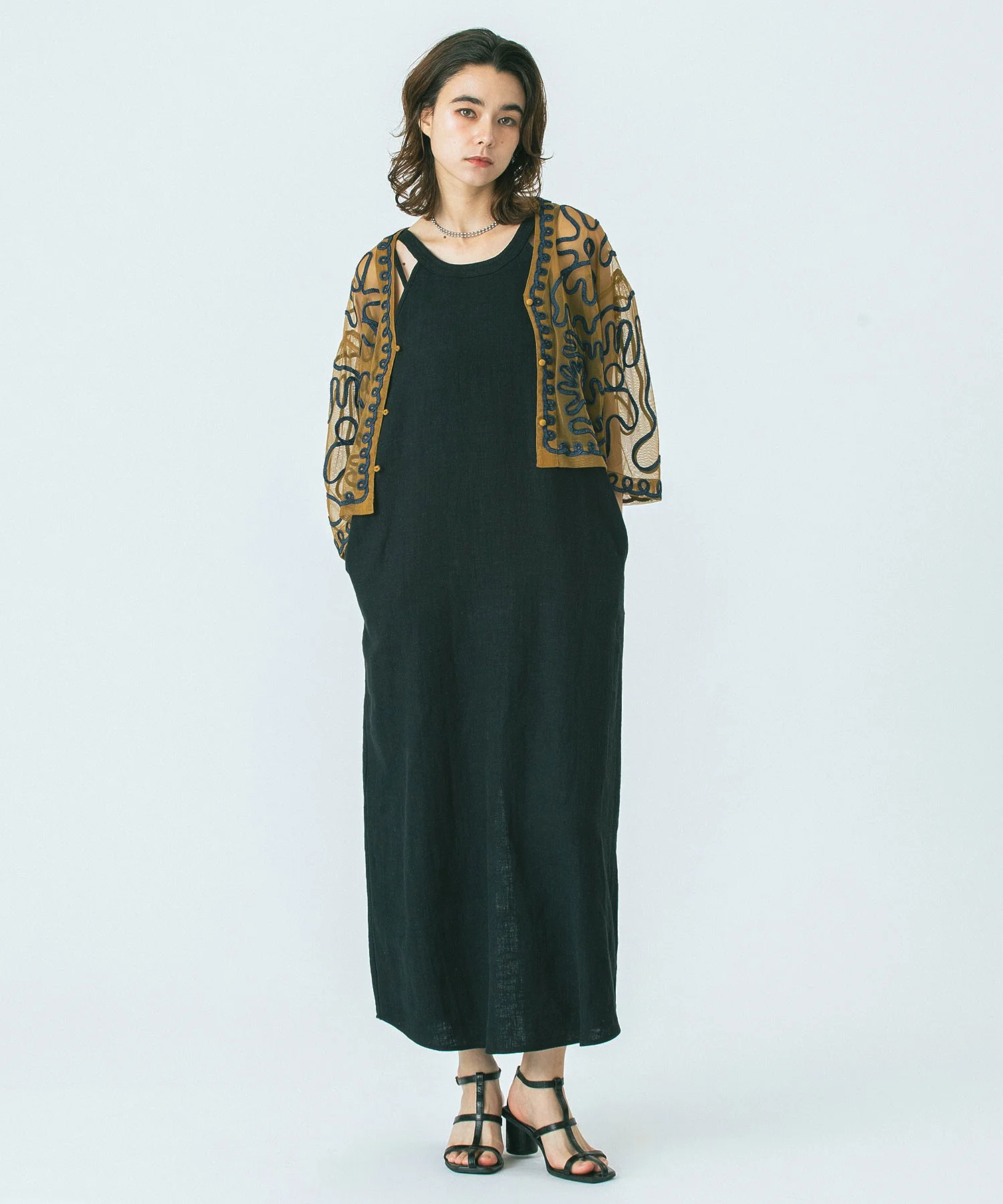 <WEBメディア掲載>麻ブレンドアメスリワンピース - Image 5