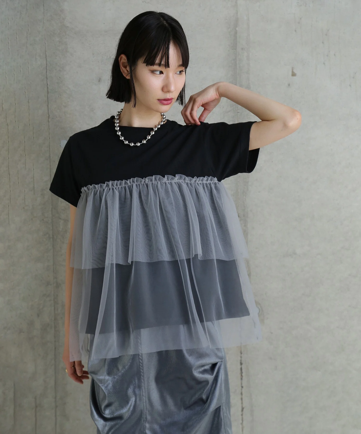 【WEB・一部店舗限定】チュールデザイントップス - Image 17