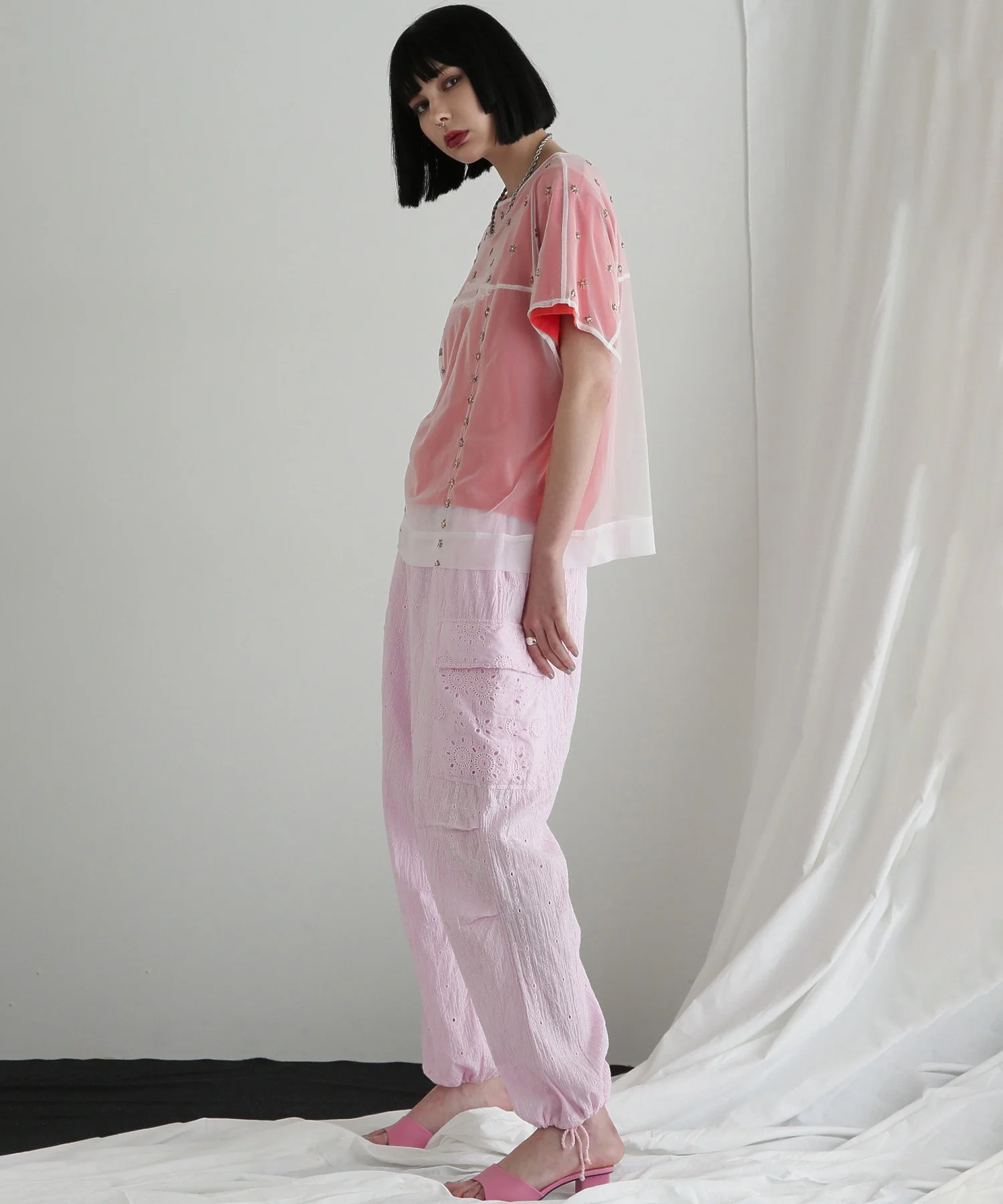 チュールシアーブラウス - Image 3