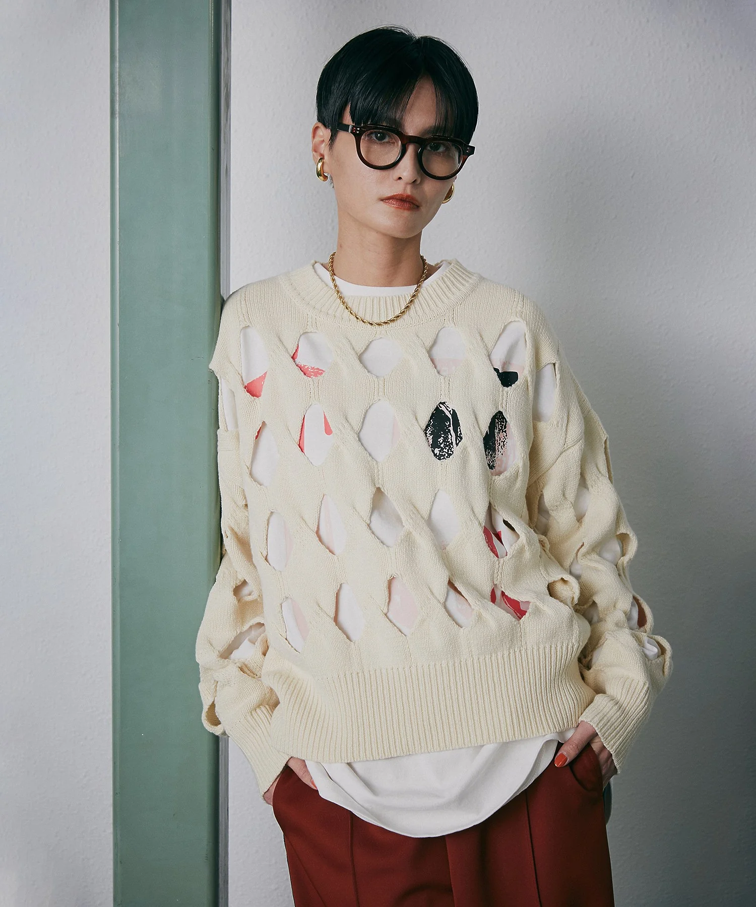 メッシュケーブルニット - Image 17