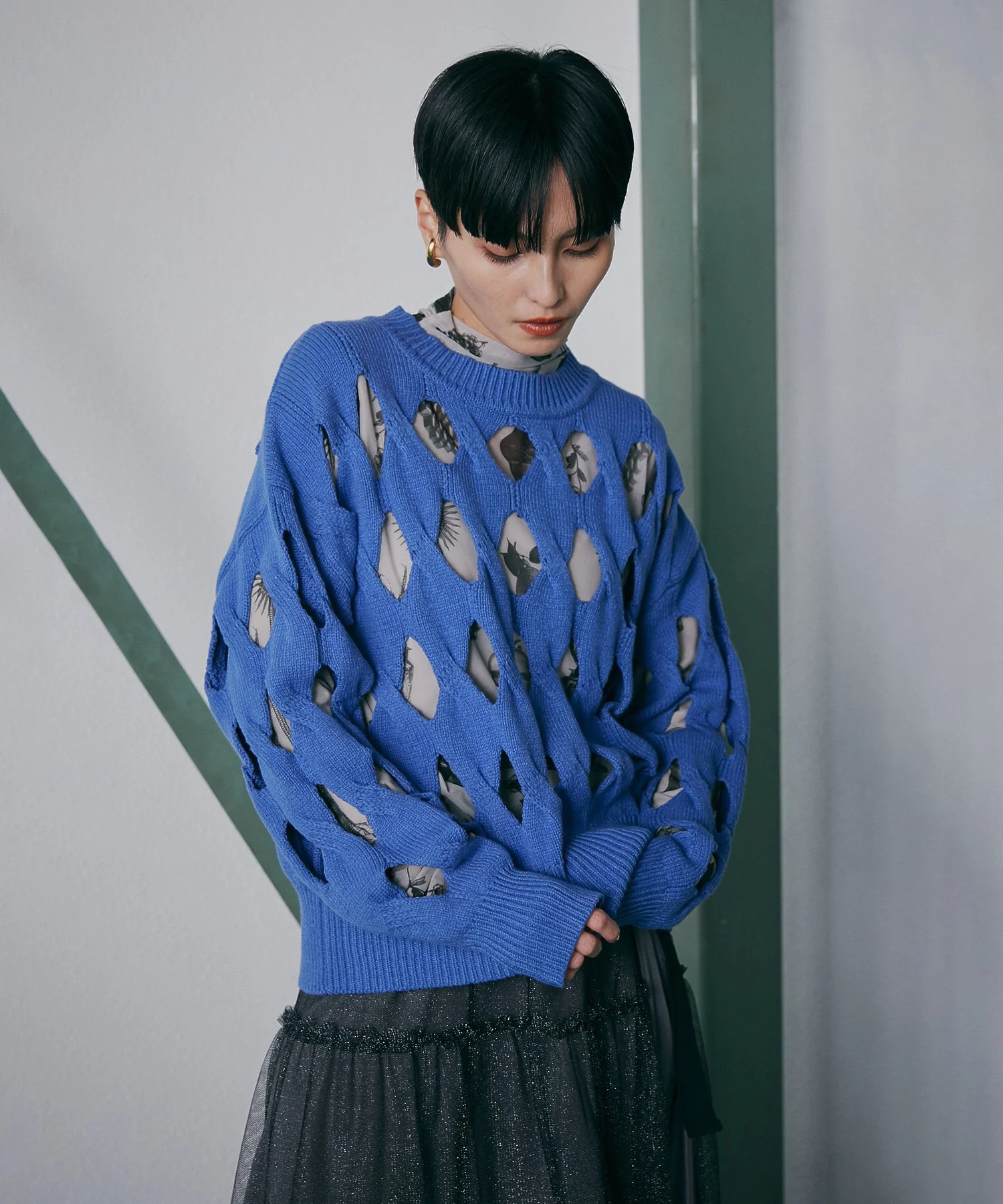 メッシュケーブルニット - Image 6