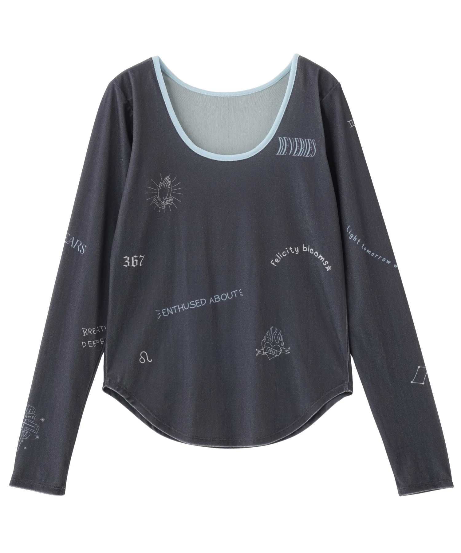SHEER VELOUR L/S TEE - Image 21