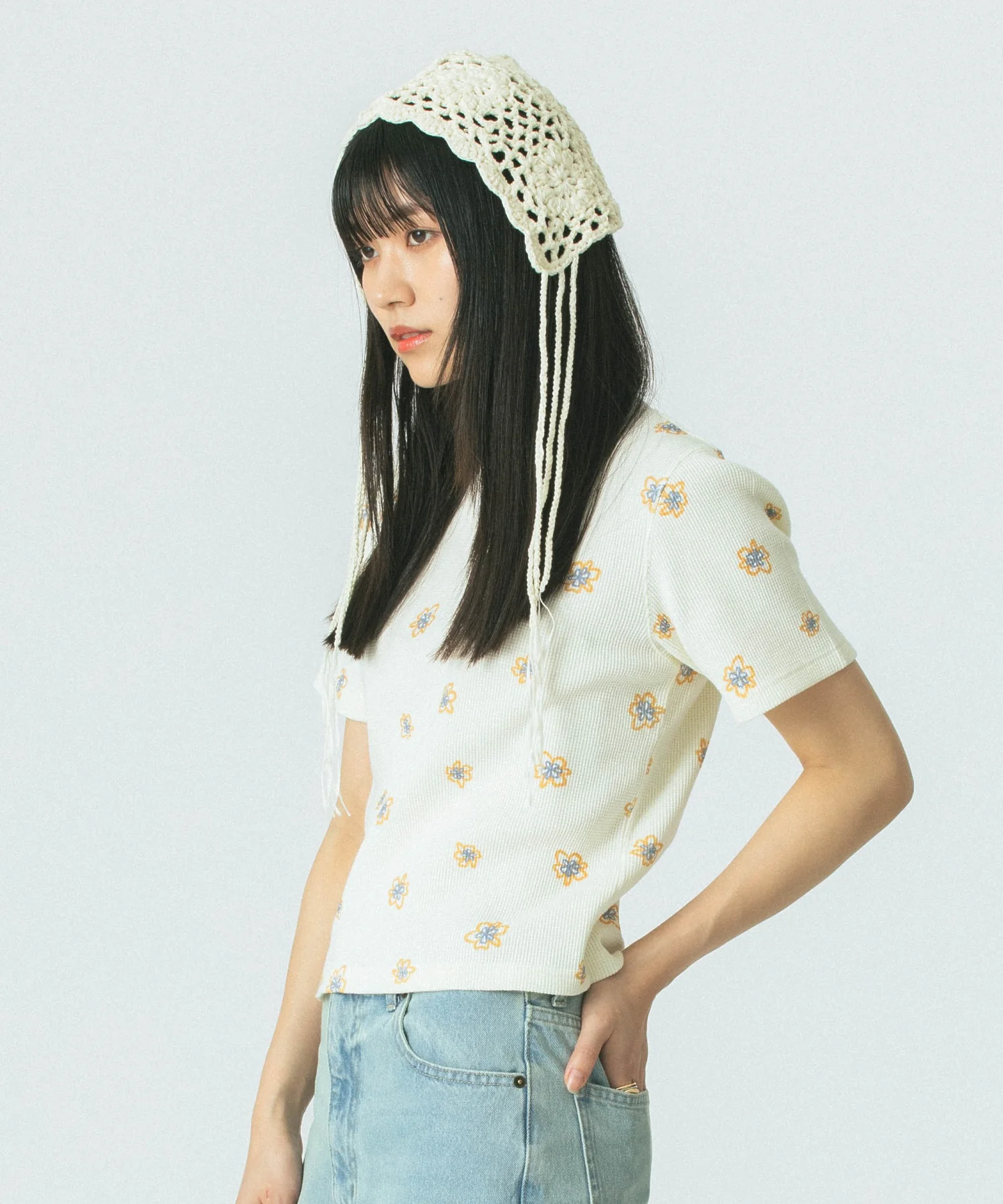 FLOWER PRINT S/S TEE - Image 2
