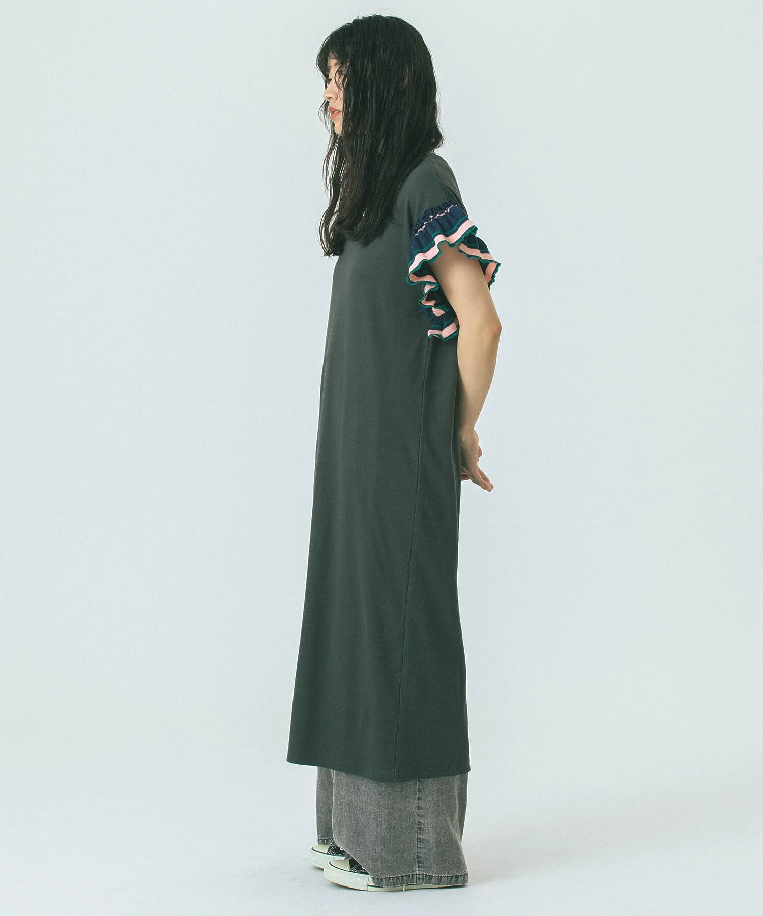 FRILL SLEEVE DRESS - Image 6