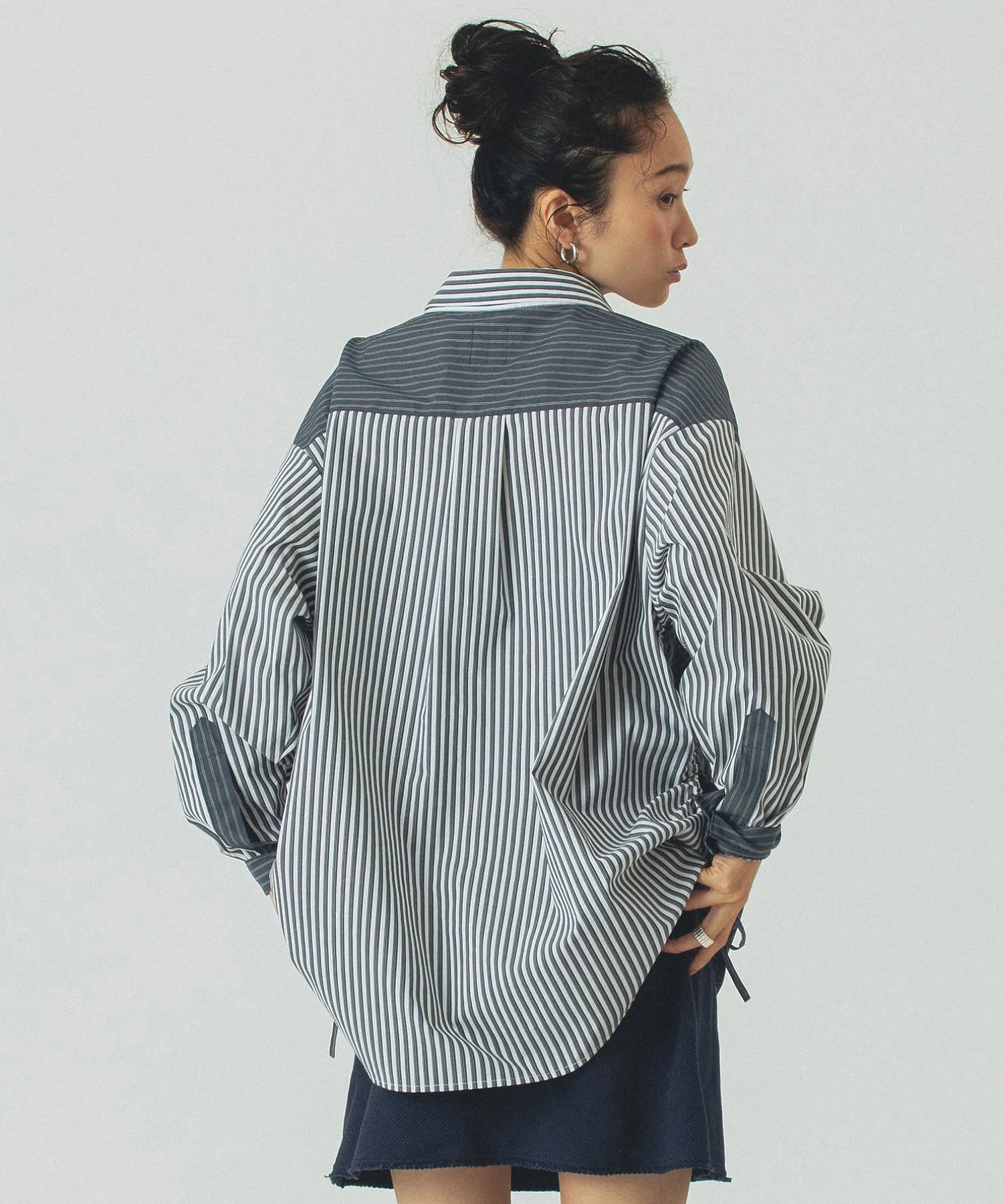 STRIPE DRAWSTRING SHIRT - Image 5