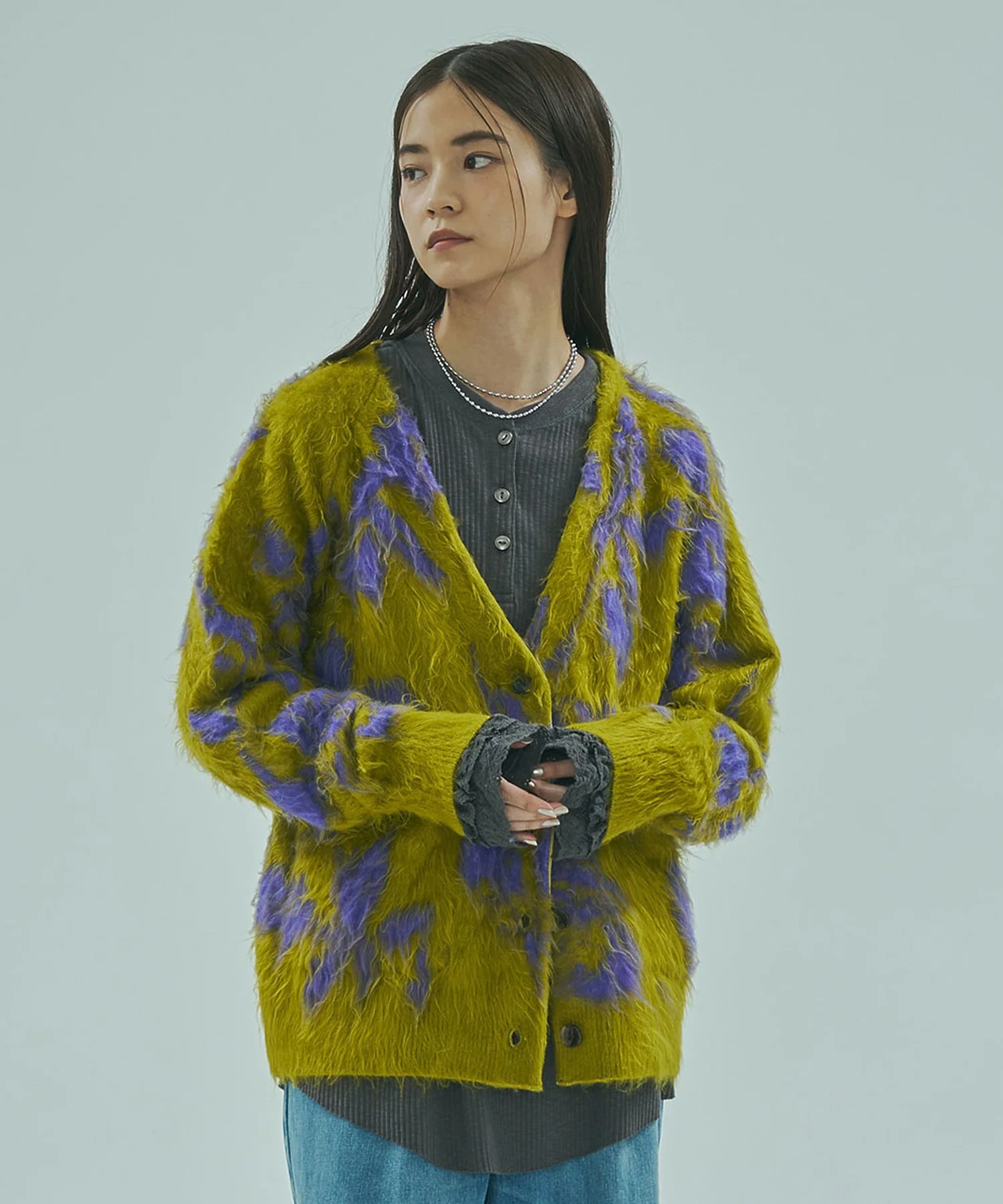 FLOWER JACQUARD CARDIGAN - Image 11