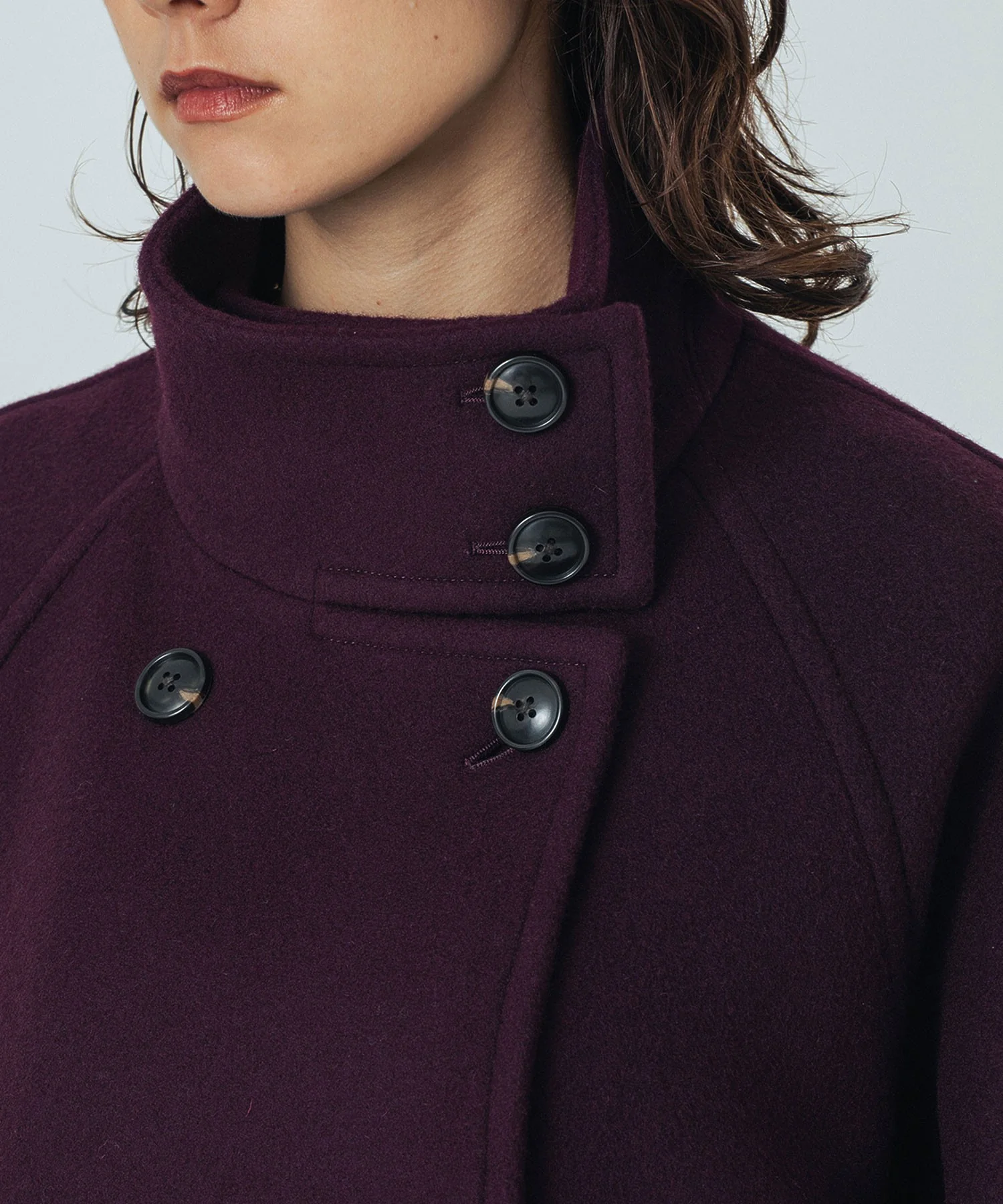 STAND COLLAR COAT - Image 13