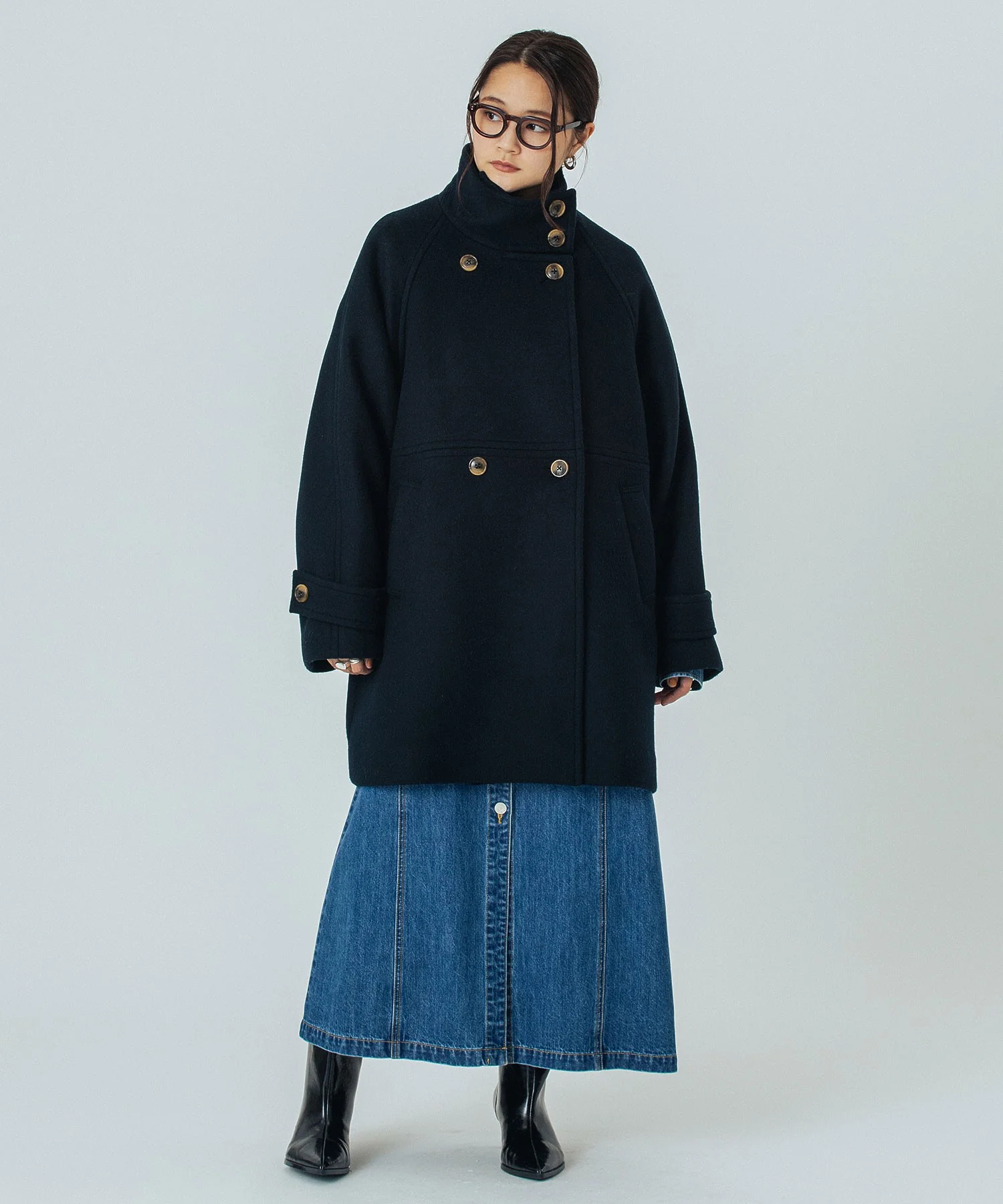 STAND COLLAR COAT - Image 7