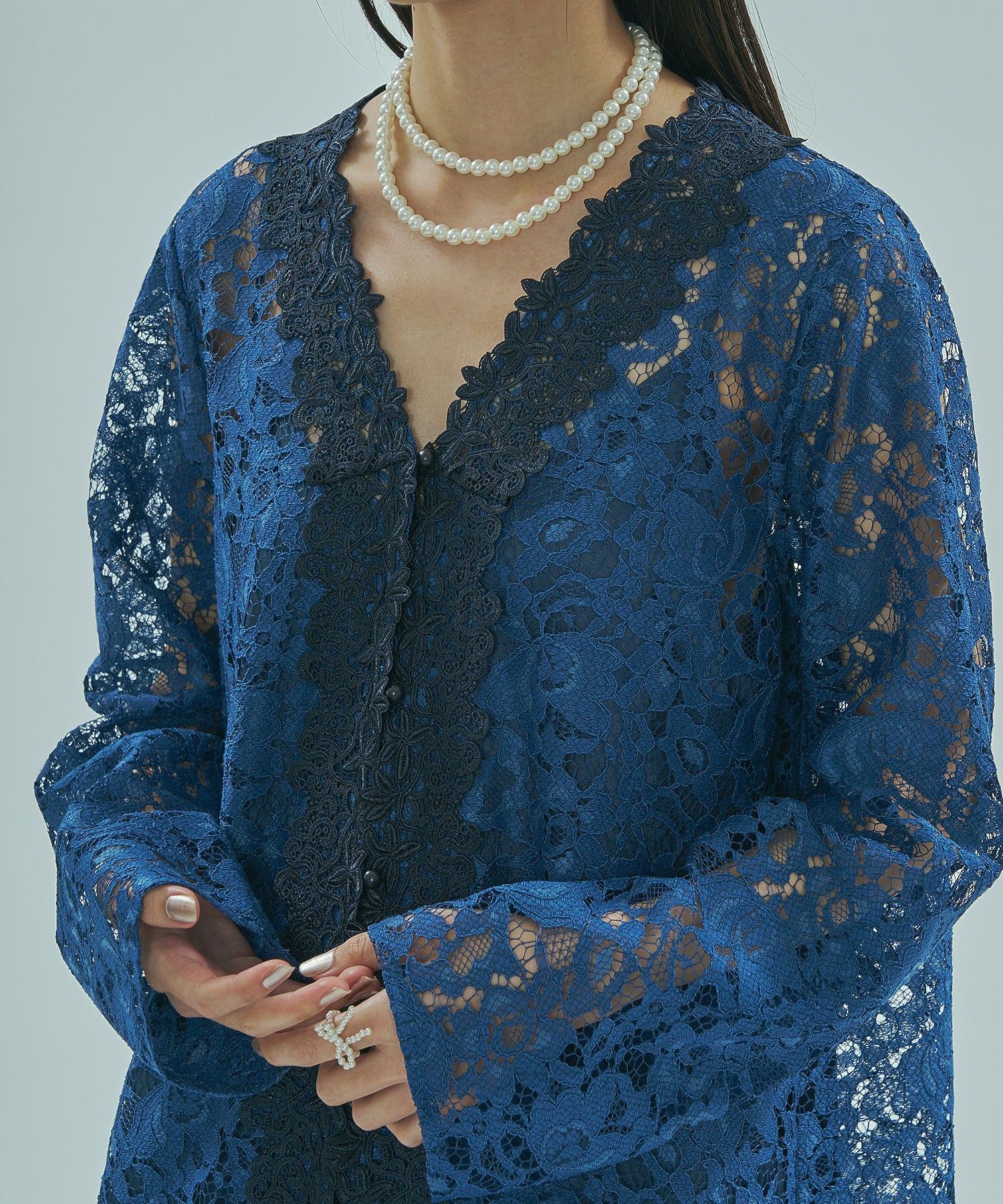 LACE GOWN DRESS - Image 9