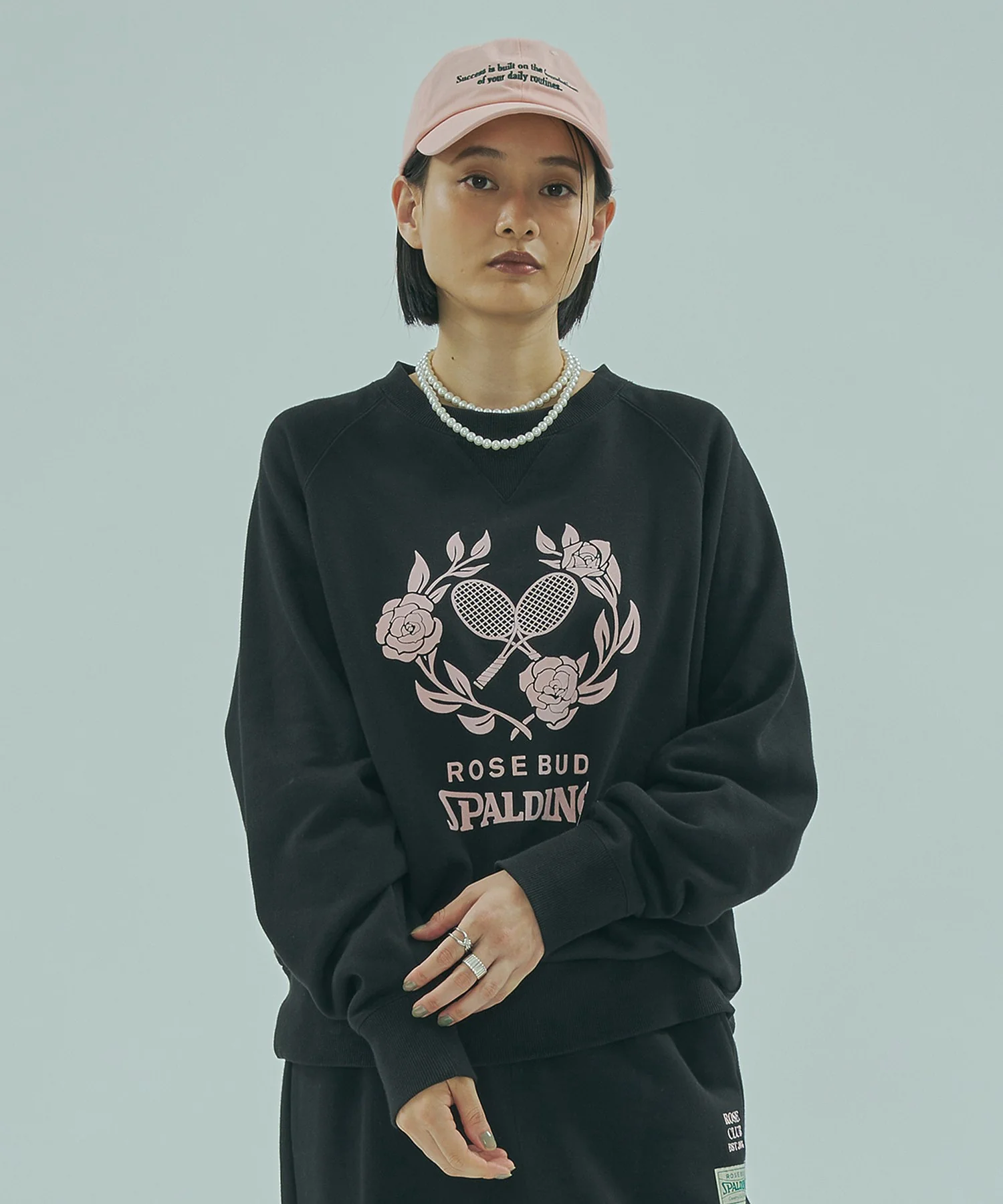 SPALDING x ROSE BUD ATHLETIC CLUB L/S SWEAT - Image 2