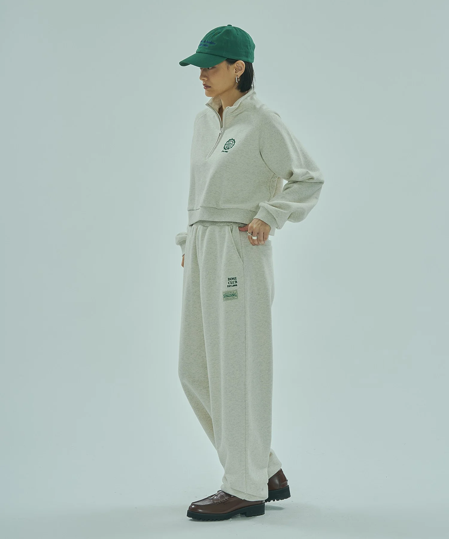 SPALDING x ROSE BUD ATHLETIC CLUB HALF ZIP - Image 8