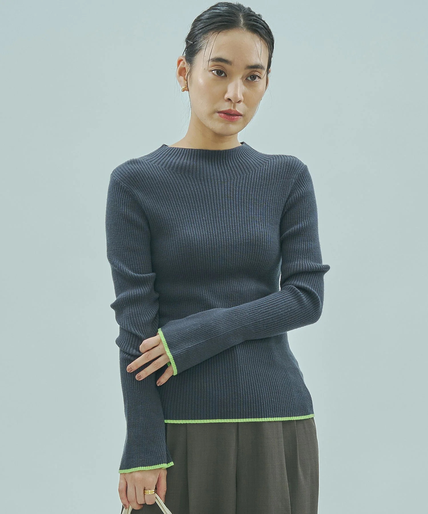 BASIC RIB KNIT TOP - Image 33