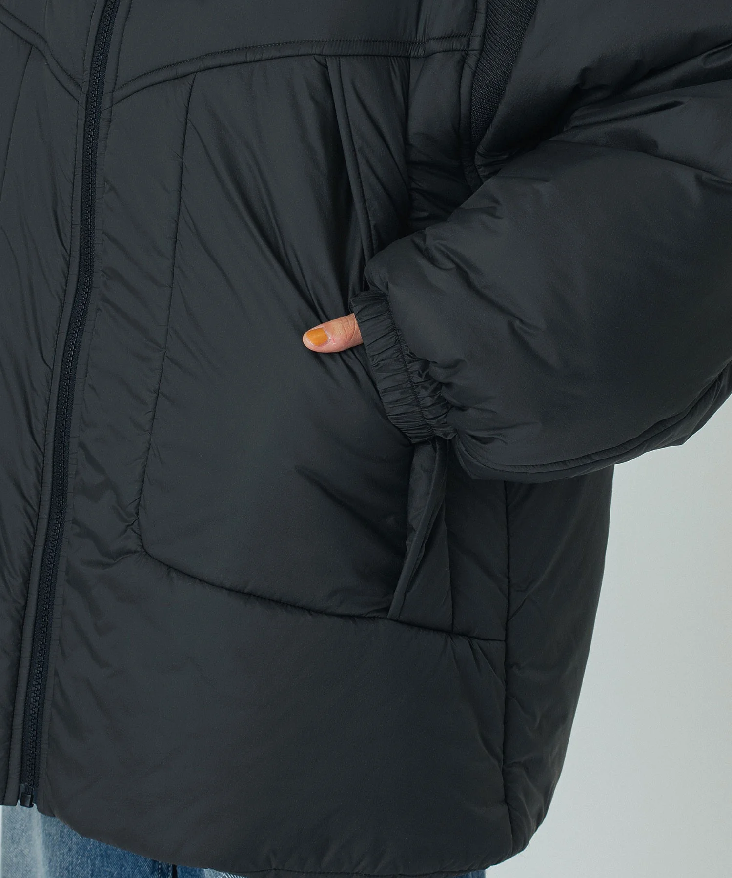 STAND COLLAR PADDED JACKET - Image 13