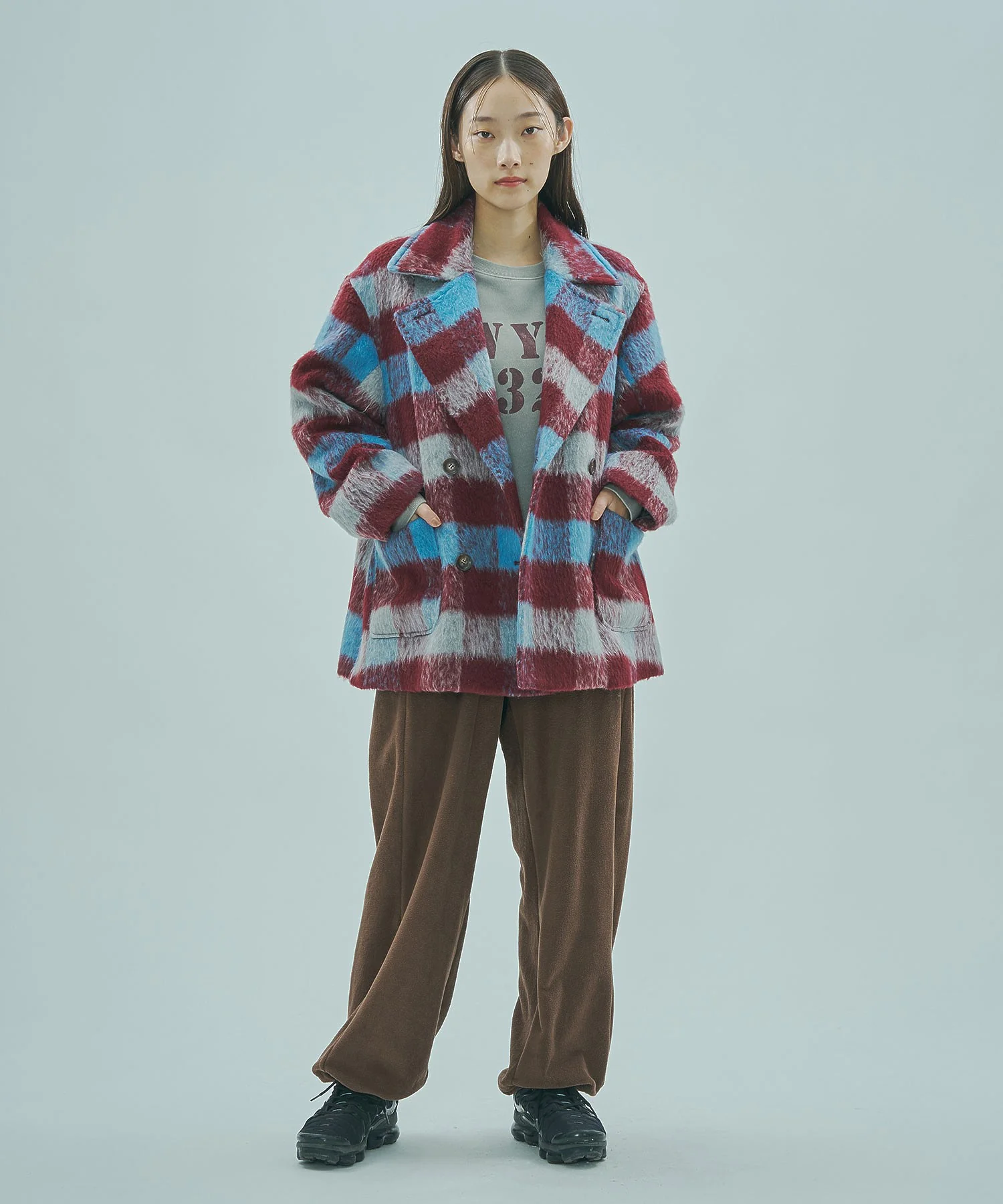 SHAGGY CHECK COAT - Image 16