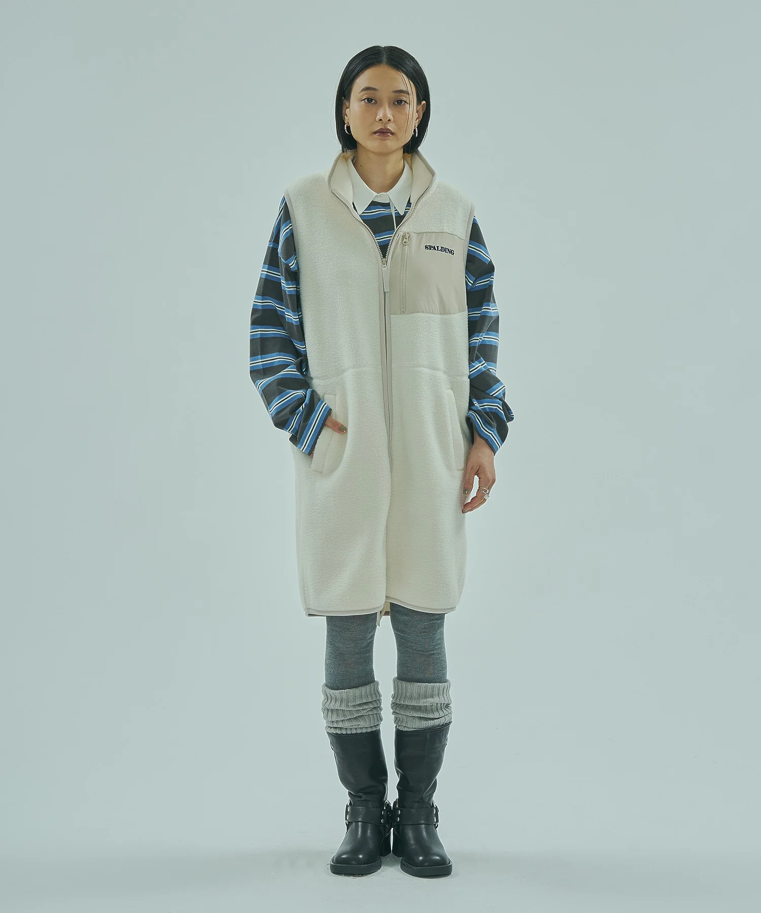 SPALDING x ROSE BUD FLEECE VEST - Image 18
