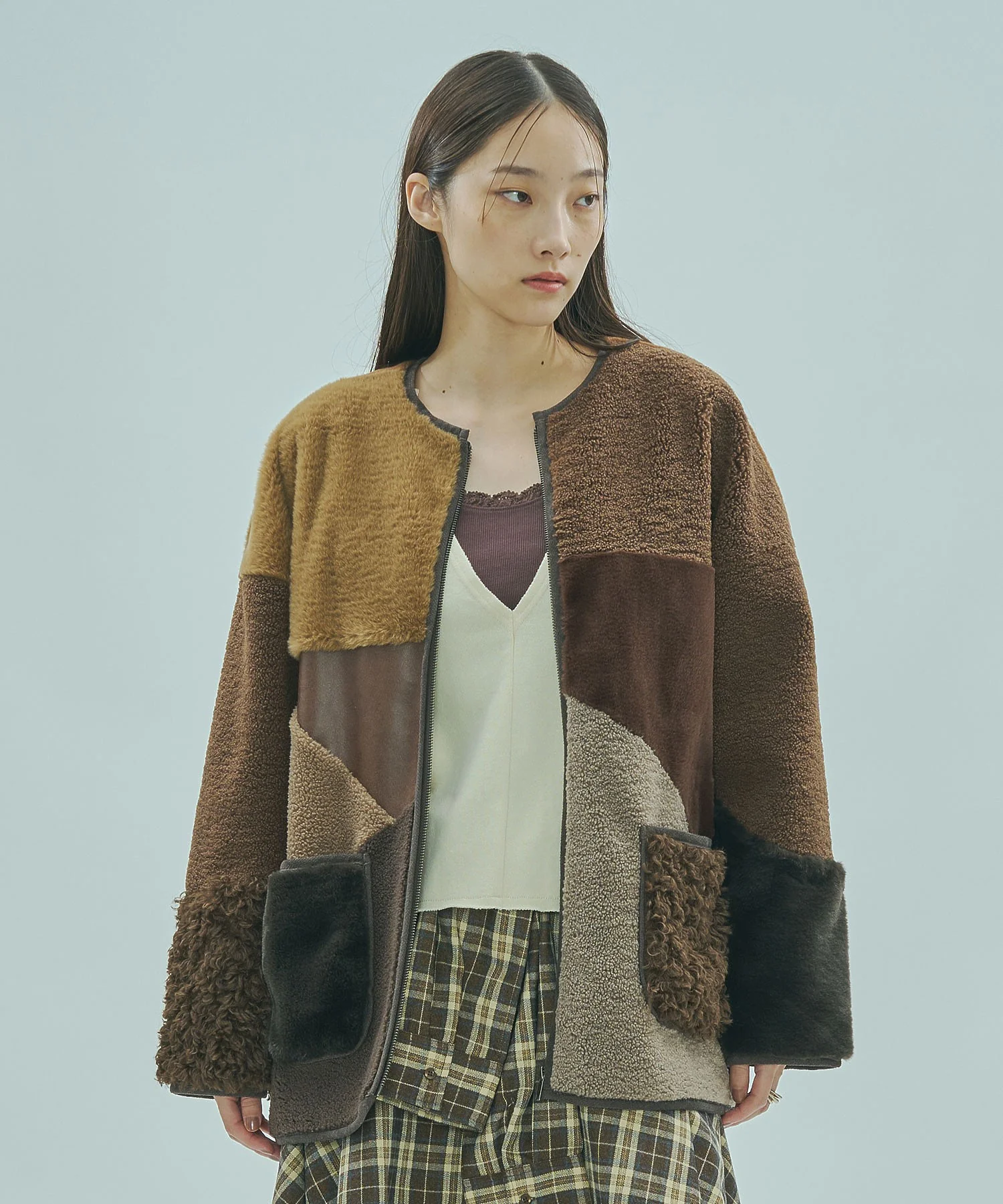 PATCHWORK FAUXFUR COAT - Image 13