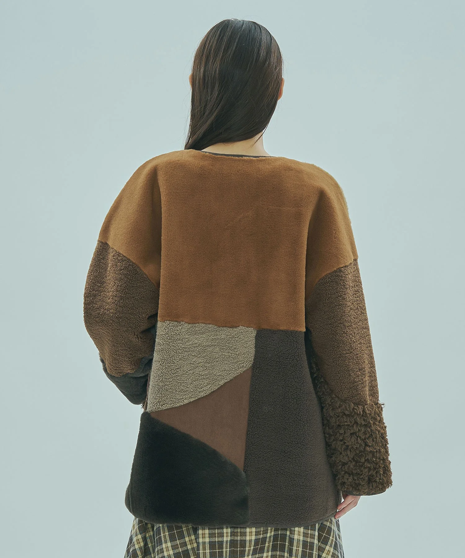 PATCHWORK FAUXFUR COAT - Image 16