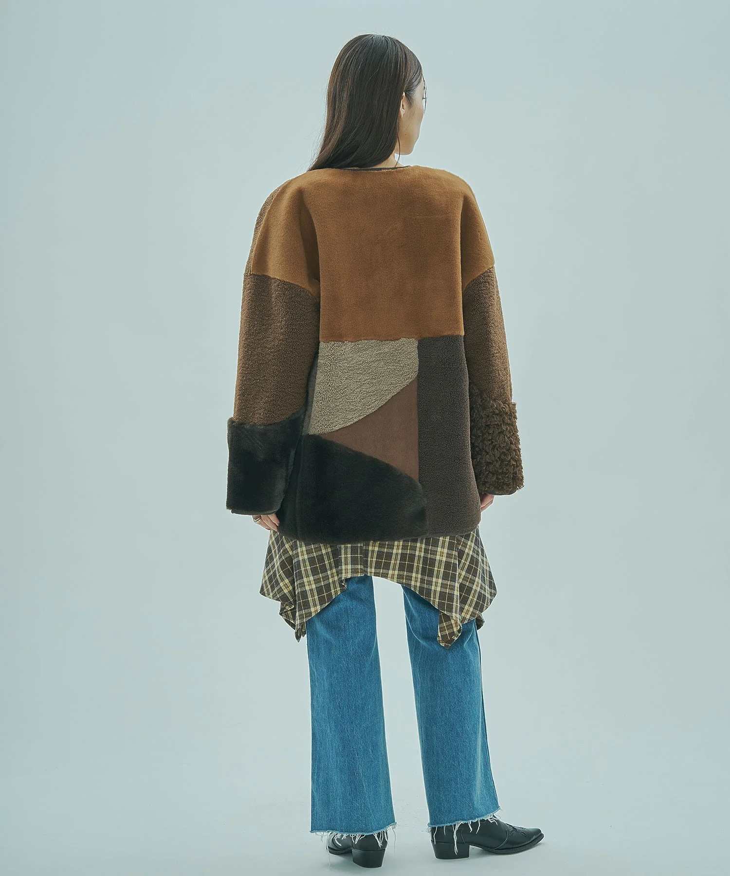 PATCHWORK FAUXFUR COAT - Image 19