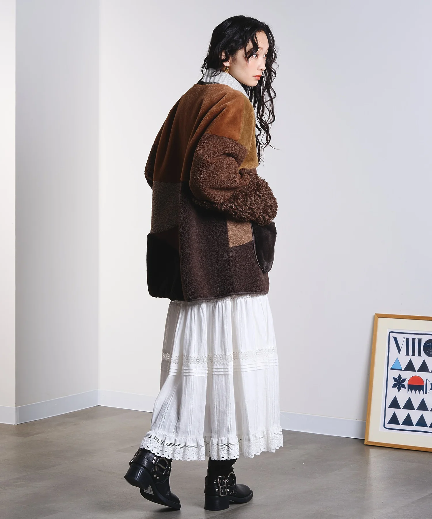 PATCHWORK FAUXFUR COAT - Image 5