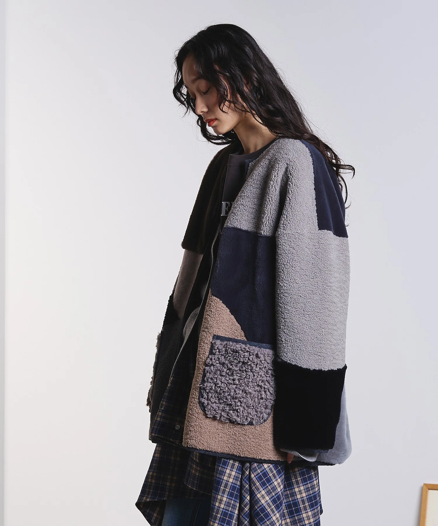 PATCHWORK FAUXFUR COAT - Image 8