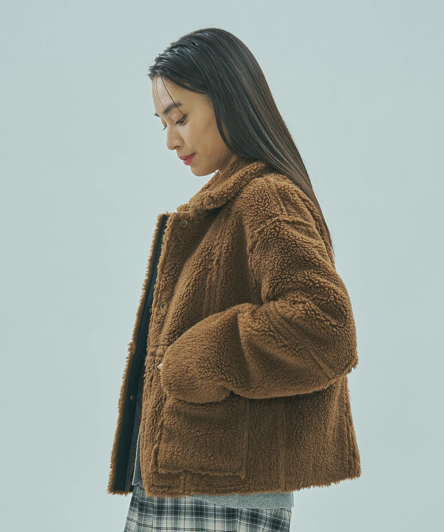 FAUX MOUTON ２WAY JACKET - Image 30