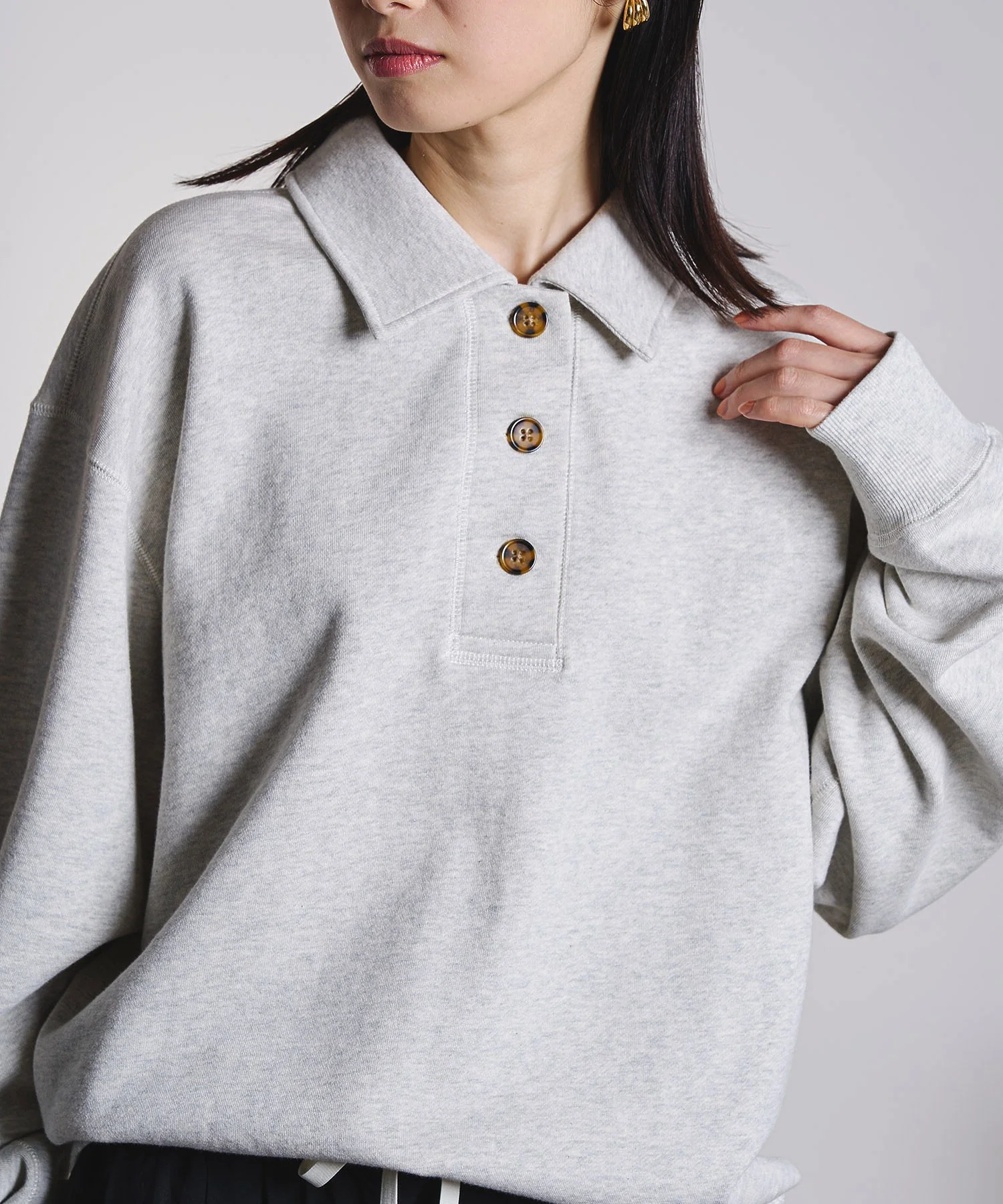 HALF BUTTON PULLOVER - Image 9