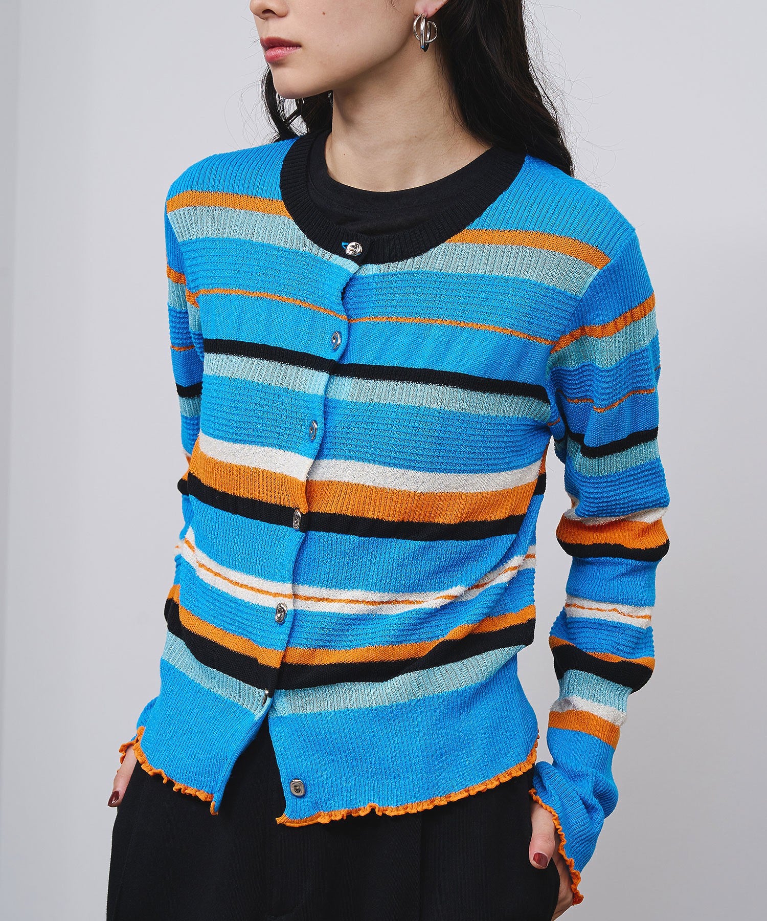 BORDER KNIT CARDIGAN - Image 21