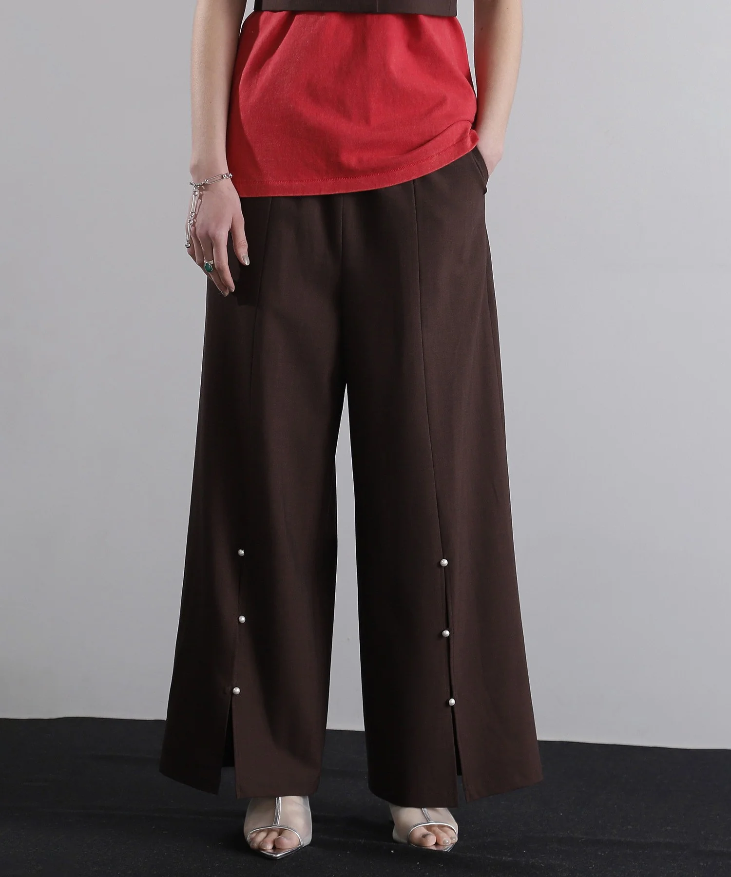 スーチングフロントスリットワンドパンツ - Image 2