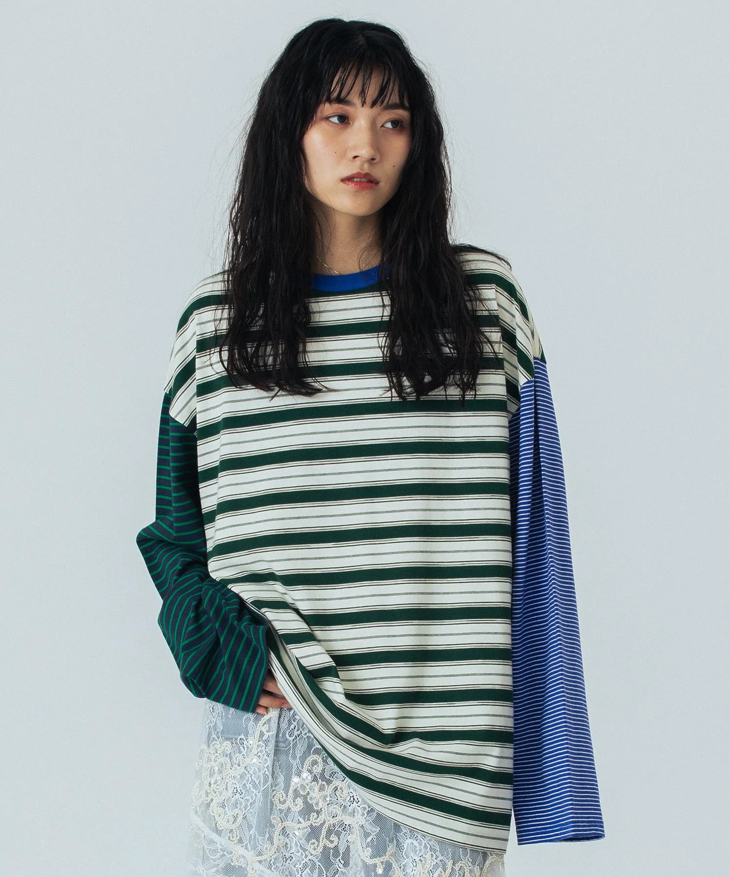 CREOLME/MULTI STRIPE L/S TEE - Image 2
