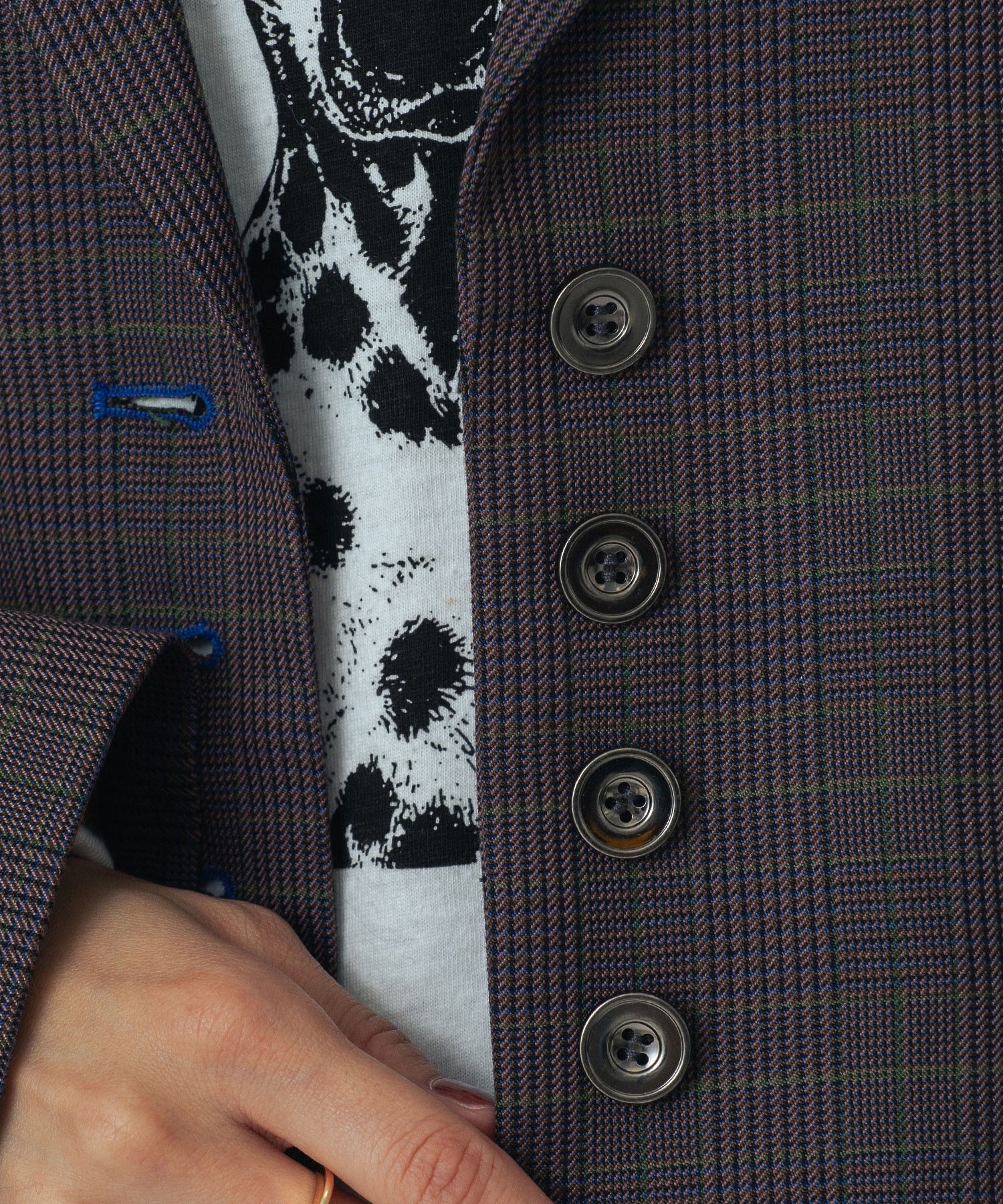 CREOLME/CHECK TAILORED JACKET - Image 21