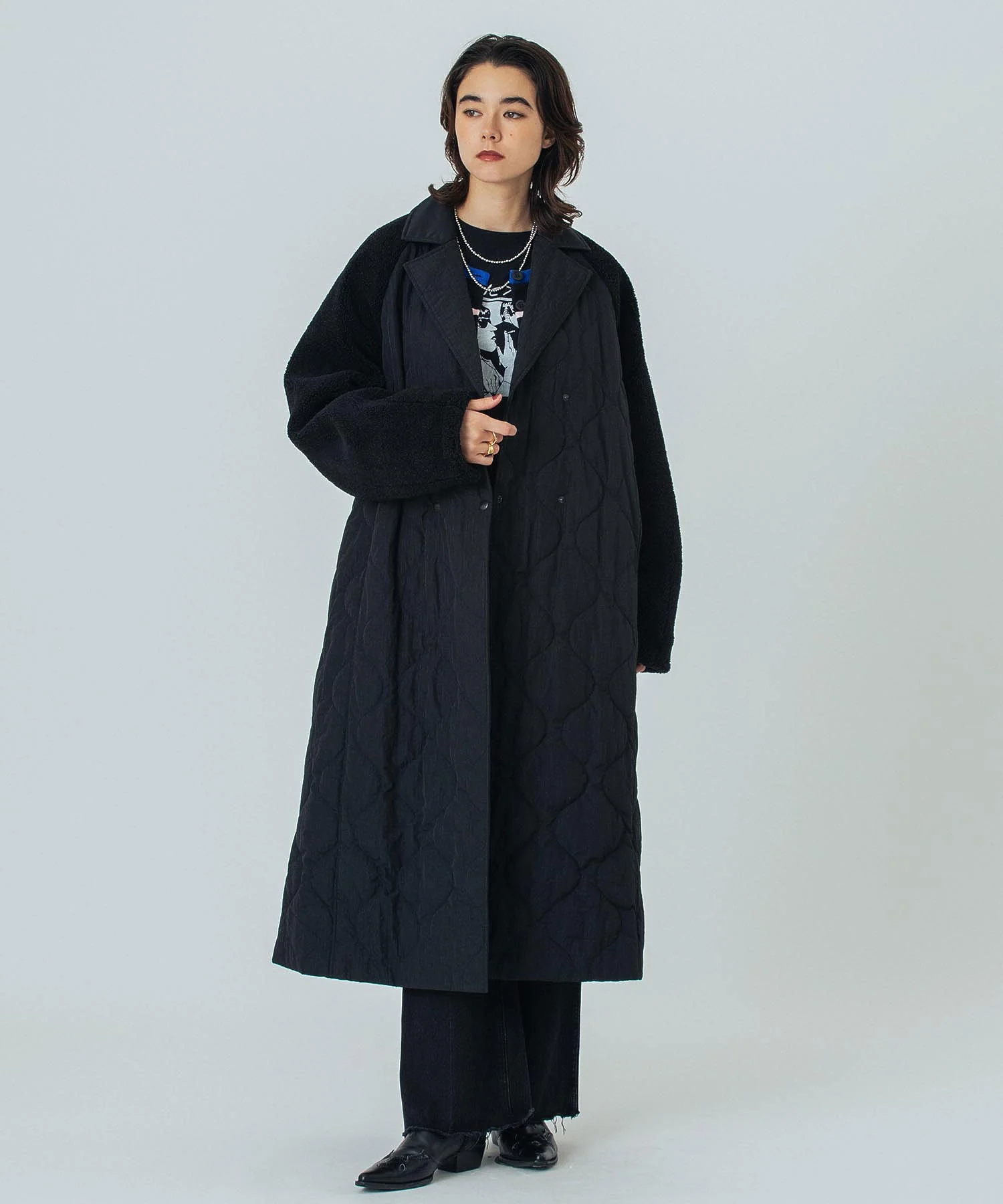 CREOLME/QUILTED LONG COAT - Image 36