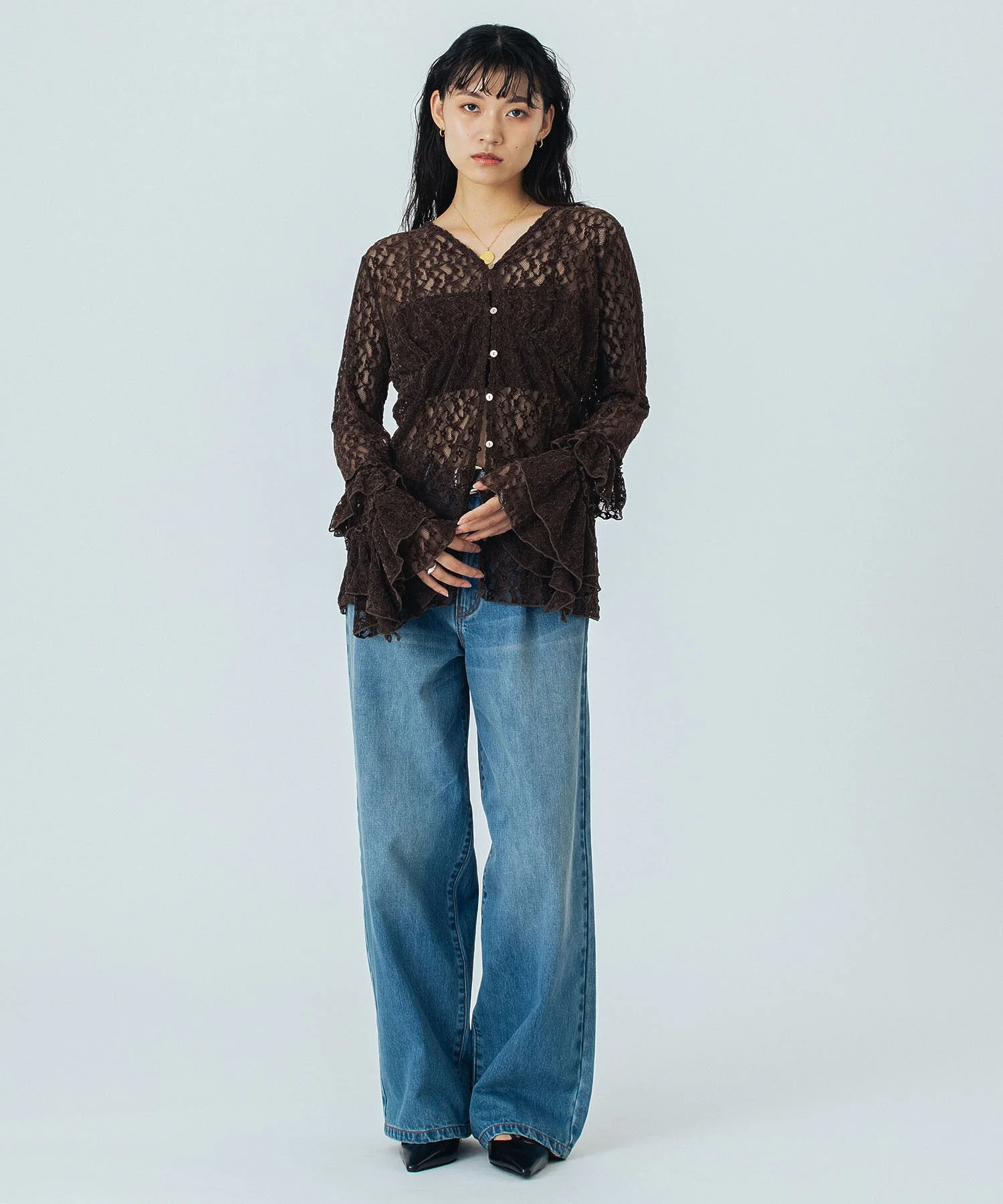 CREOLME/WIDE DENIM PANTS - Image 22