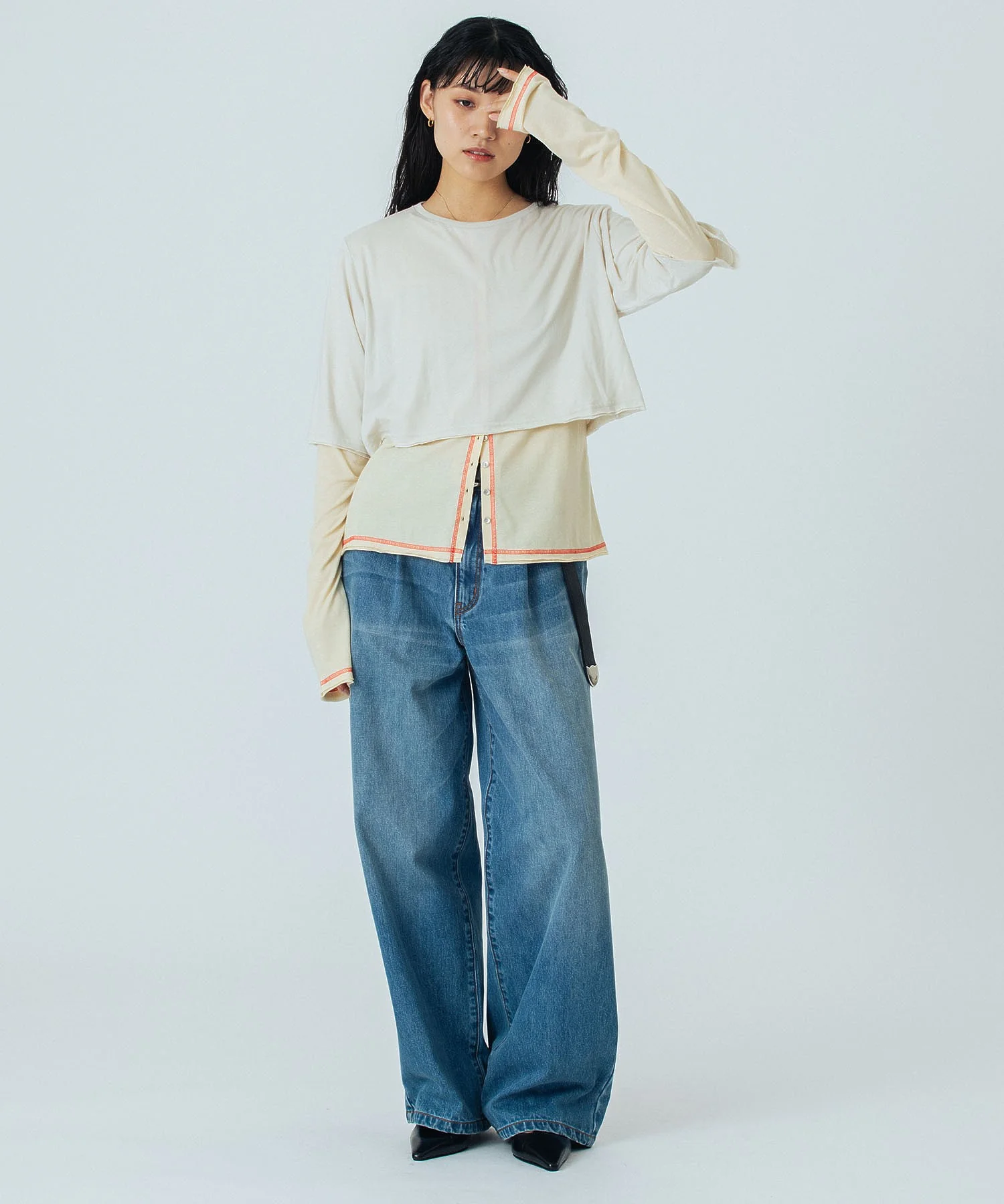 CREOLME/WIDE DENIM PANTS - Image 26