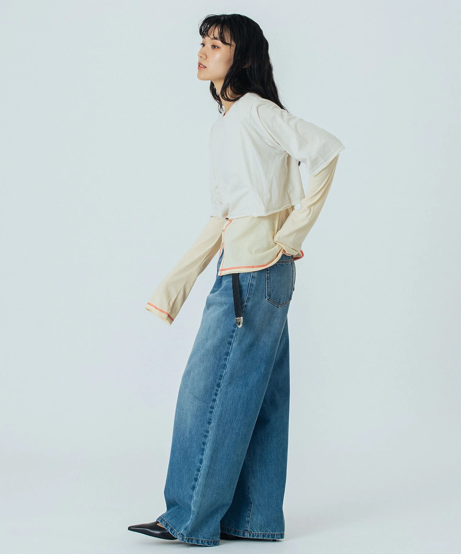 CREOLME/WIDE DENIM PANTS - Image 27